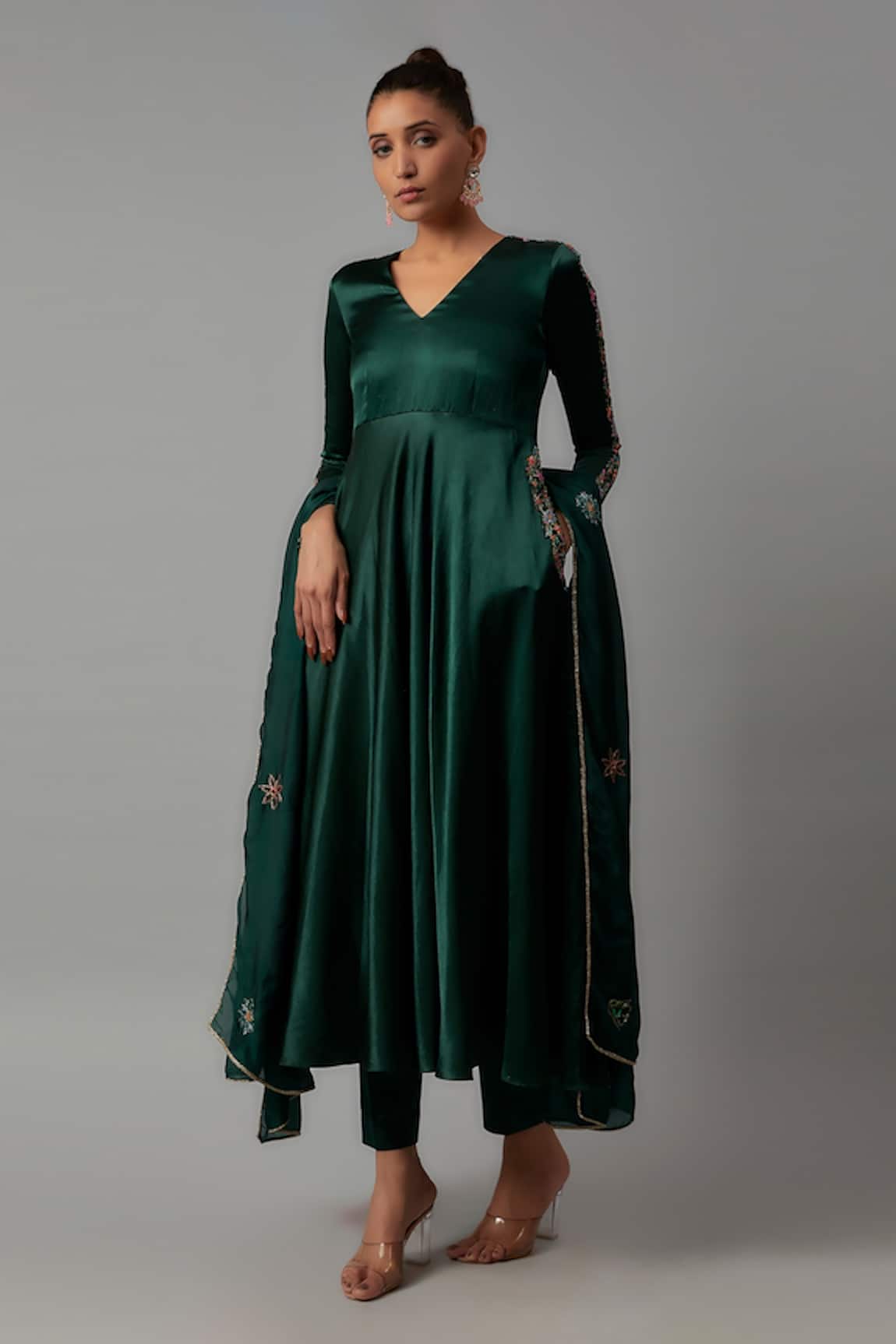 The Aarya Embroidered Anarkali Set 