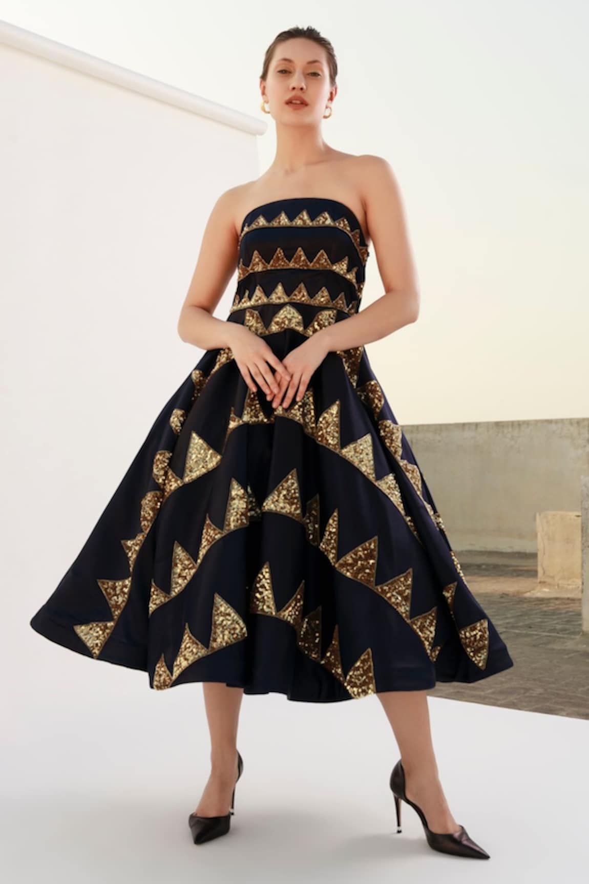 Sanchi Juneja Off Shoulder Dress