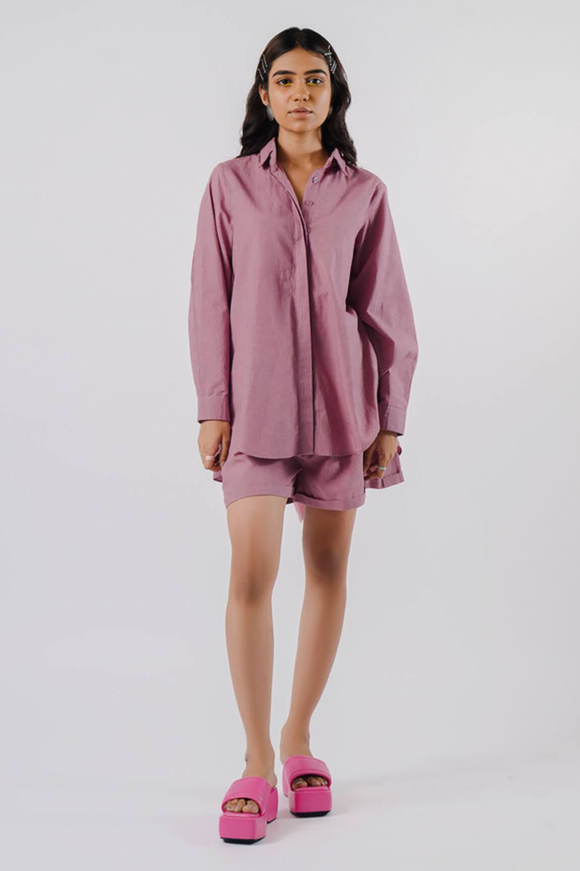 Tussah By Siddhi Shah Back Tie-Up Shirt & Shorts Set