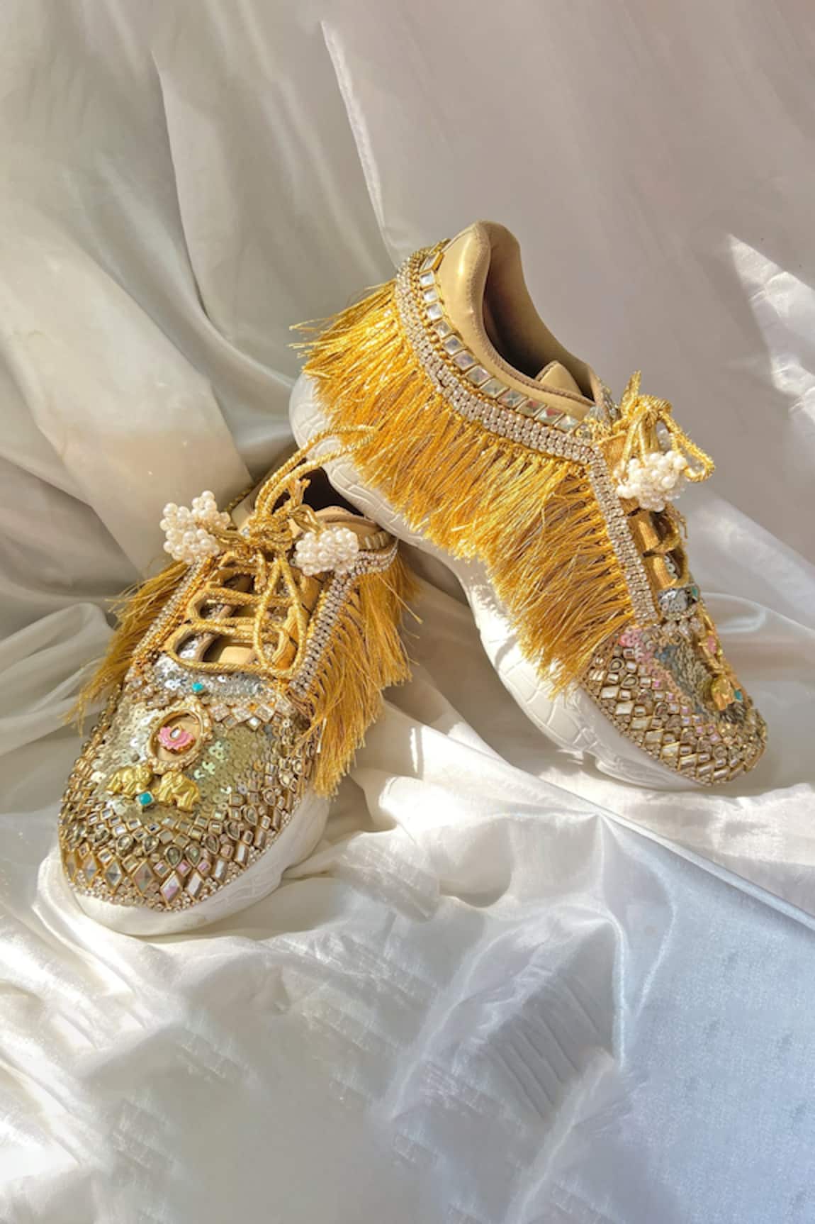 Chal Jooti Bagh-E-Nilofar Embellished Wedding Sneakers