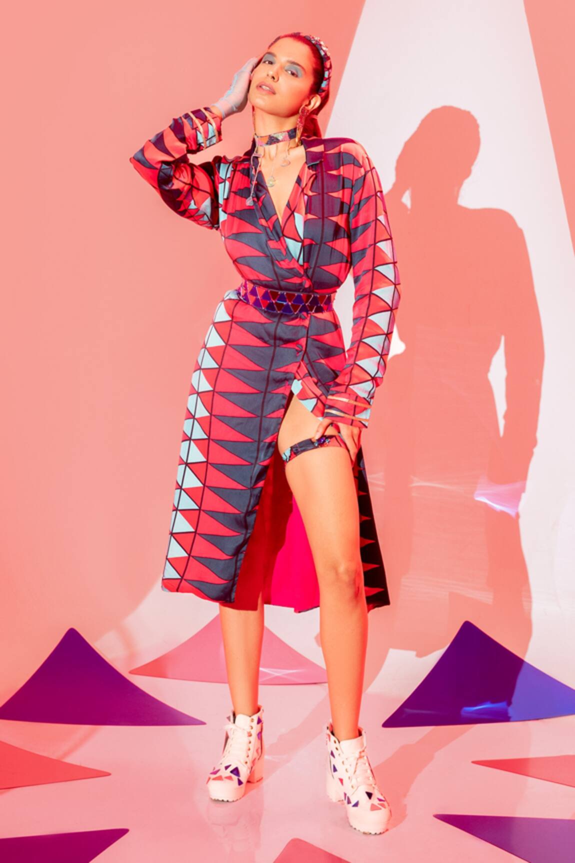 Esha L Amin Coachella Blazer Dress 