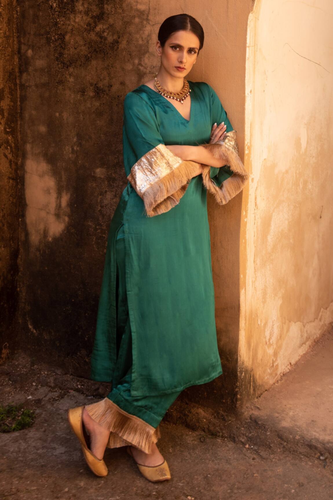 Avaasya Jaipur Straight Kurta & Pant Set