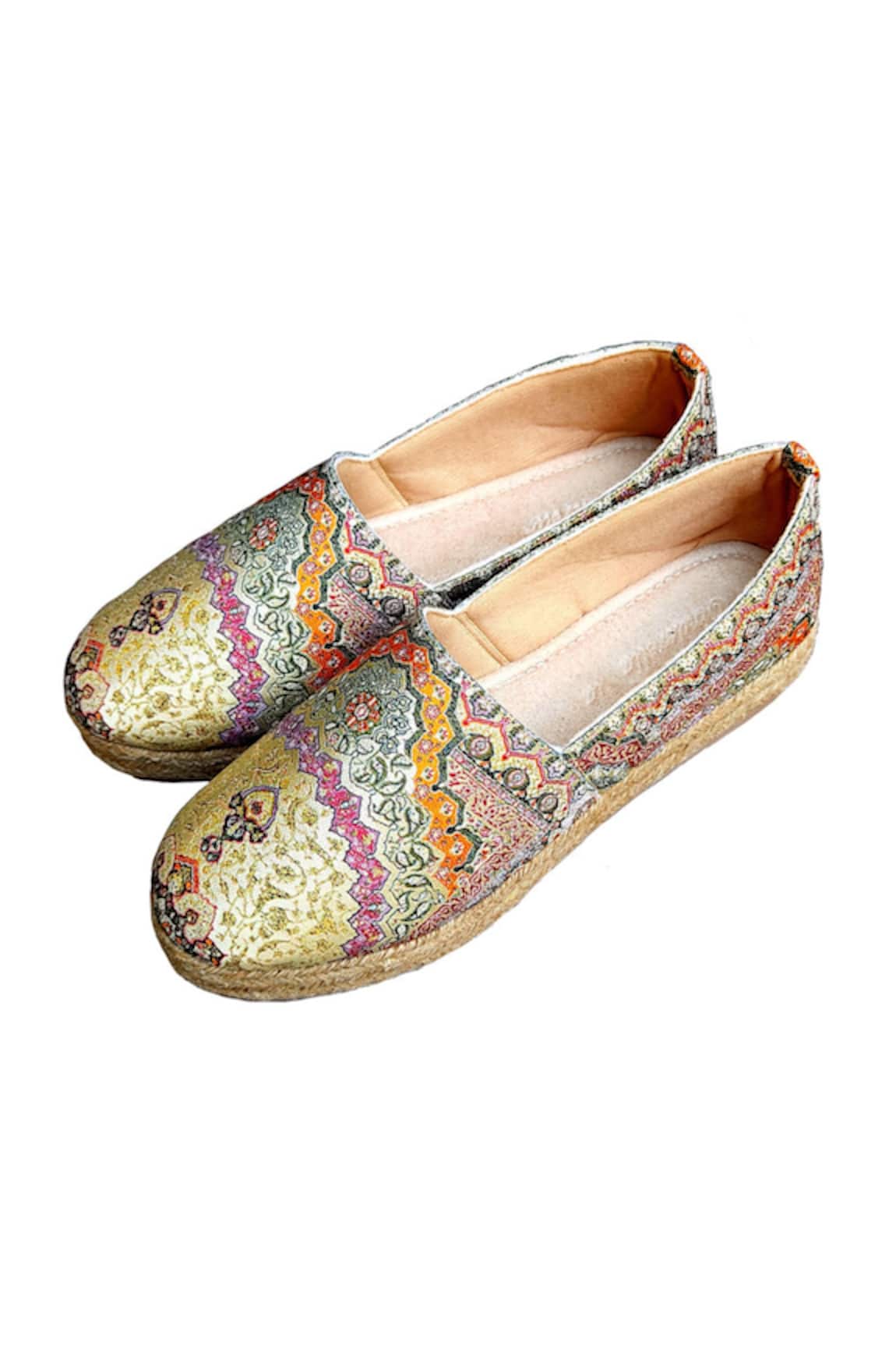 Cinderella by Heena Yusuf Rainbow Floral Pattern Sneakers