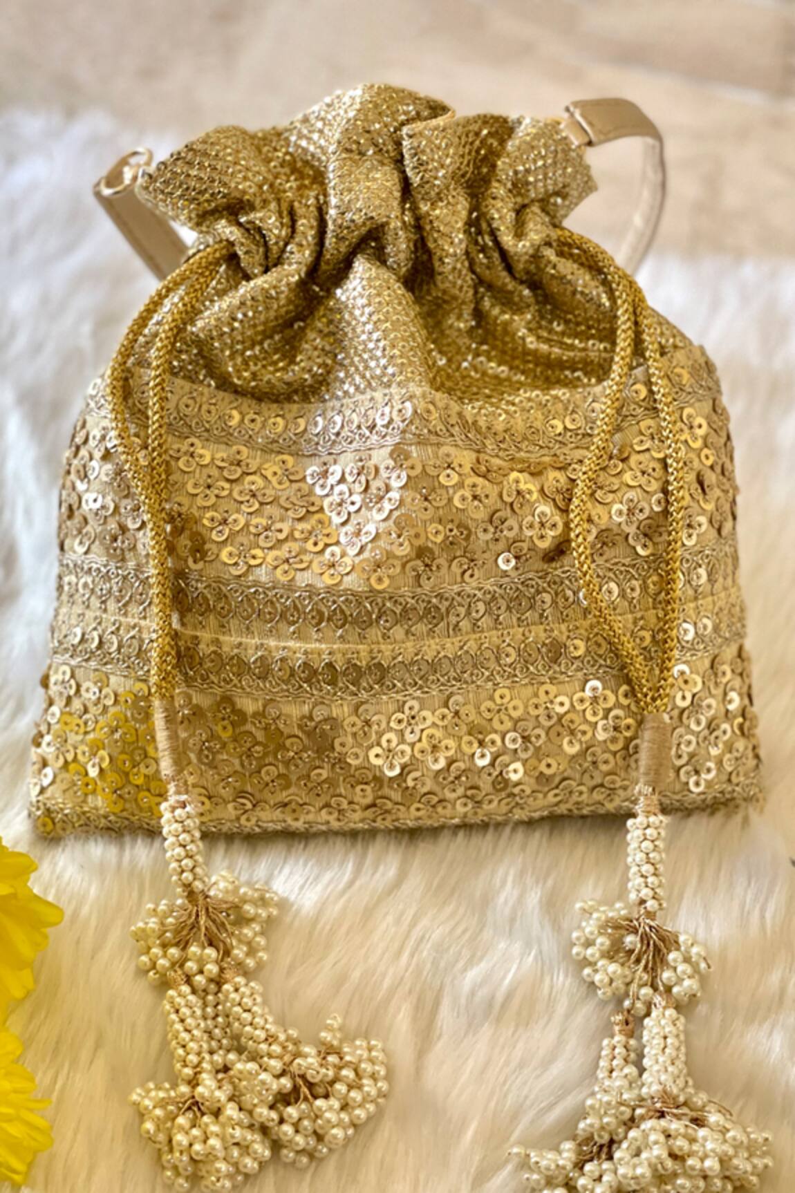 Essemm Tessa Thread Embroidered Potli