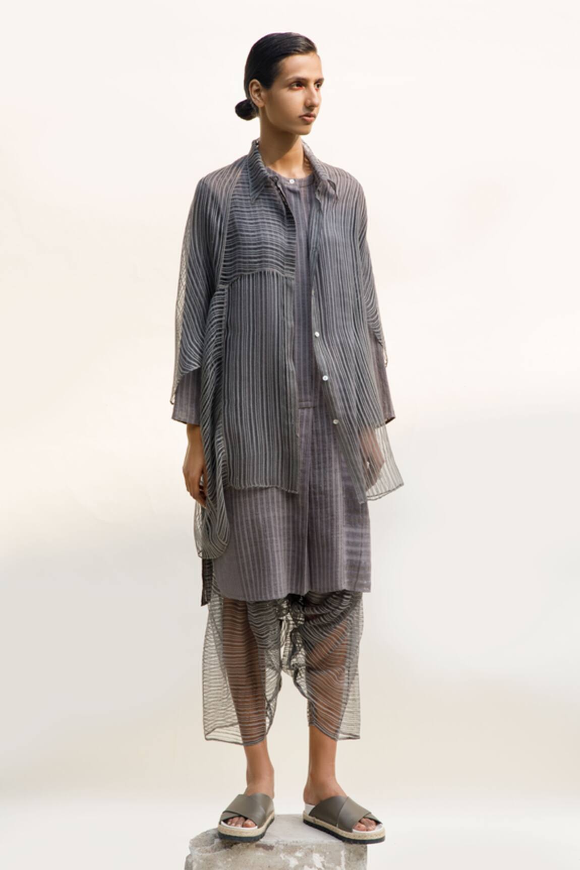 Urvashi Kaur Terra Block Print Shirt 