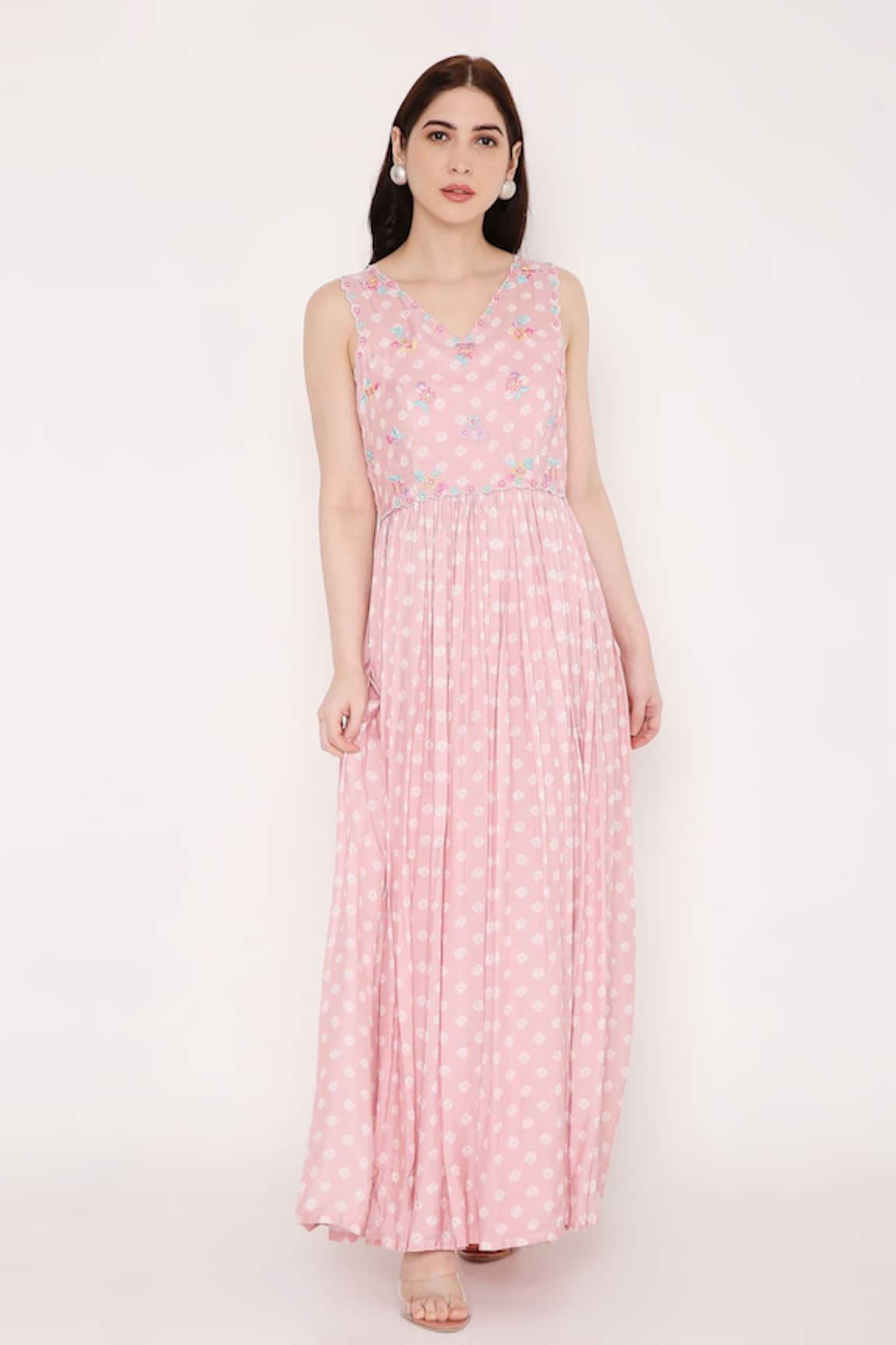 Bha Sha Vama Bandhani Print Dress