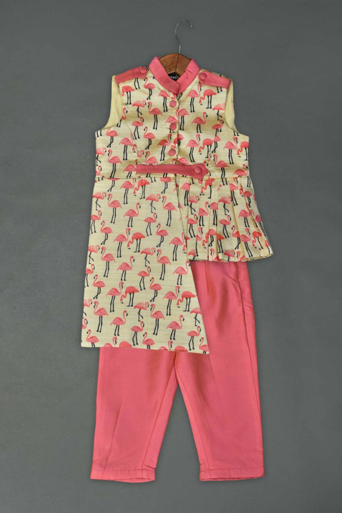 Maaikid Flamingo Print Top & Pant Set 