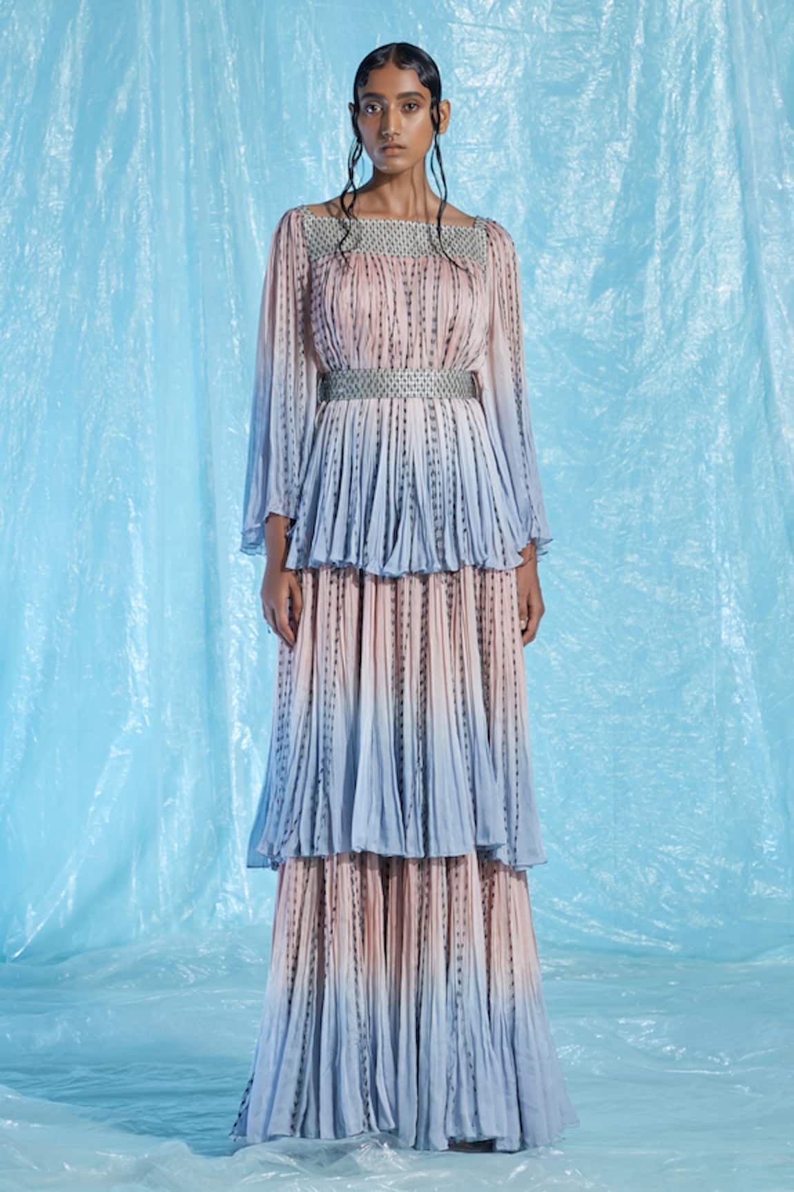 Akhl Chiffon Tiered Dress