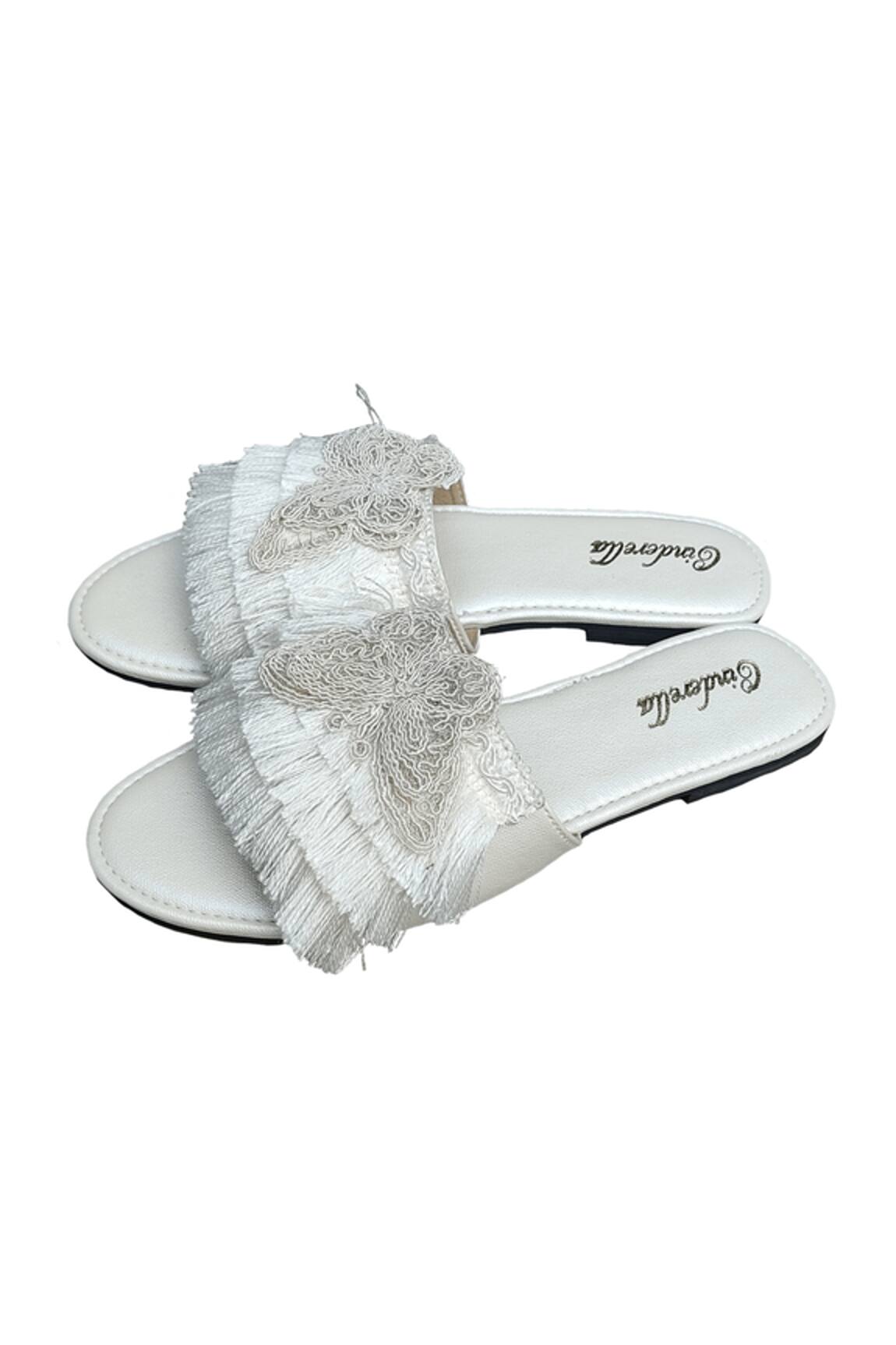 Cinderella by Heena Yusuf Glory Fringe Tasselled Embellished Flats