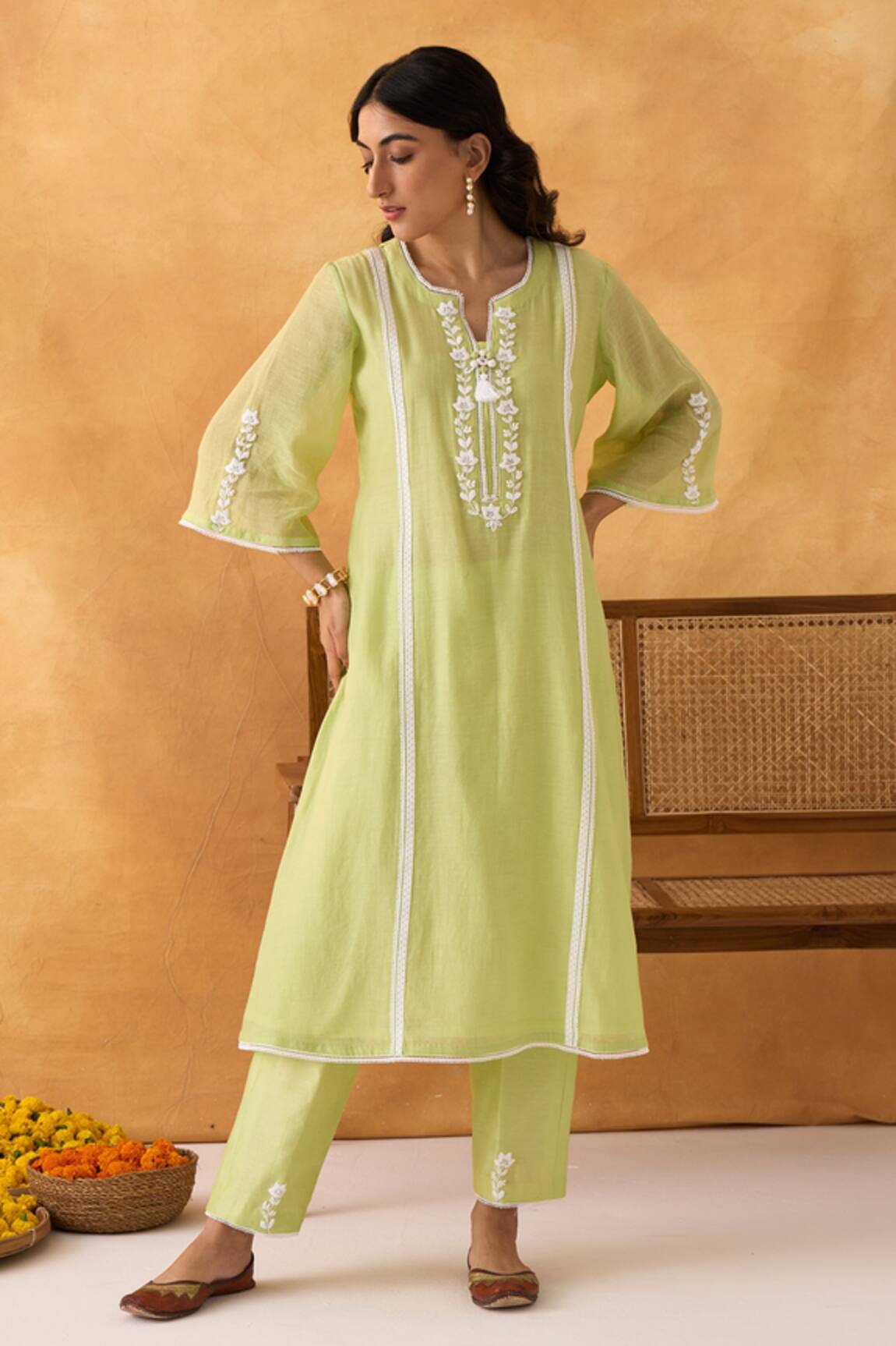 Shipraa Grover Shiza Embroidered Kurta & Pant Set