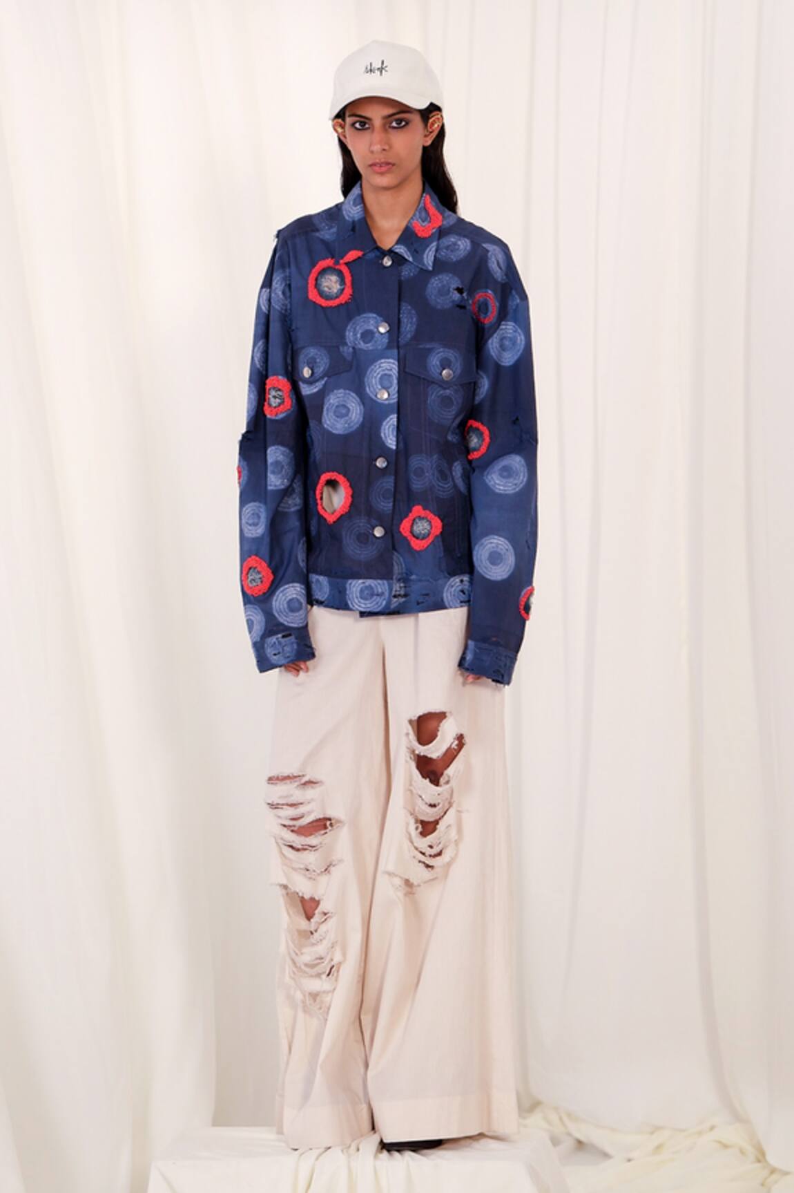 AK-OK Shibori Pattern Jacket