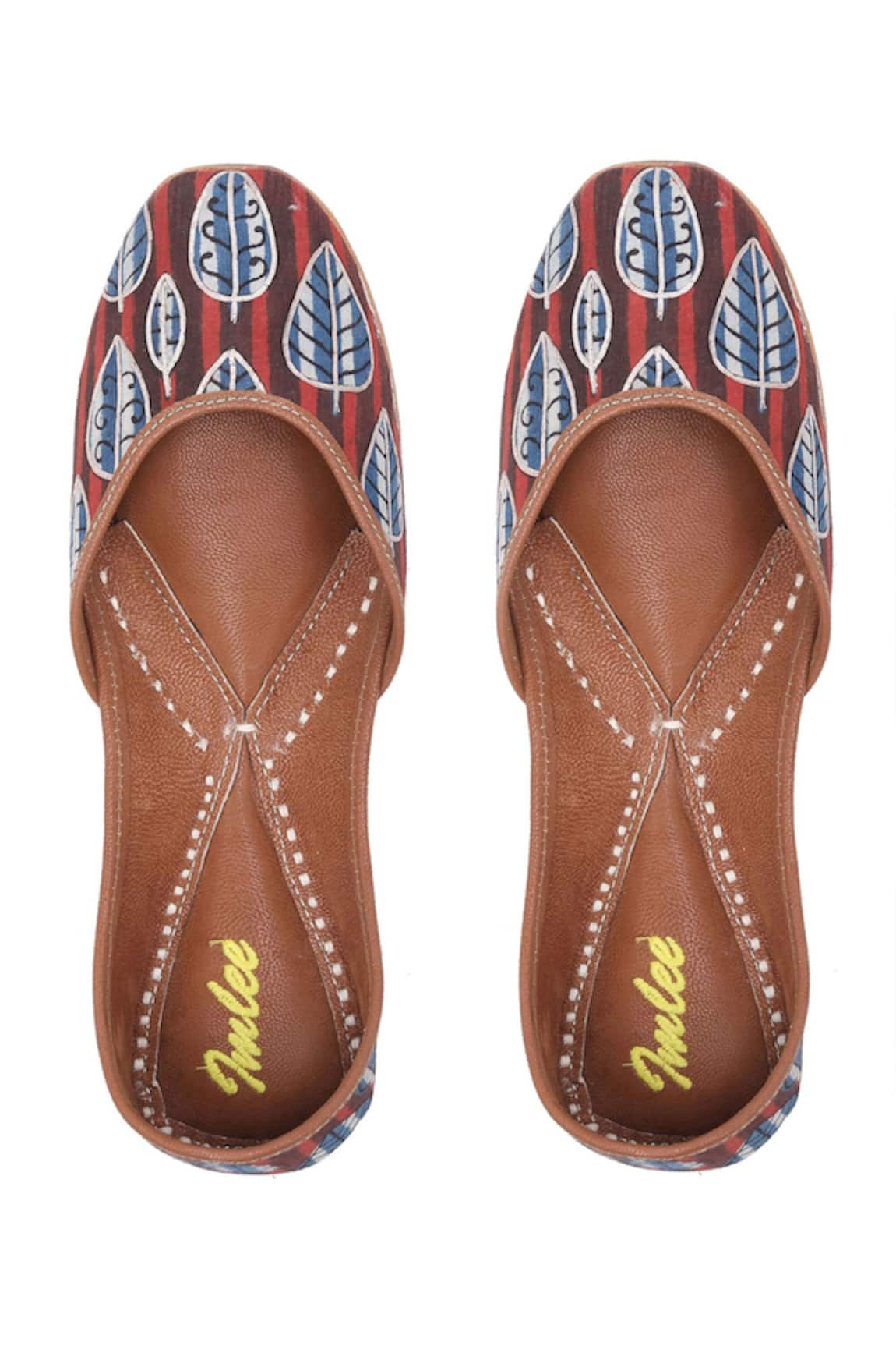 Imlee Jaipur Sunahri Pattiyan Printed Juttis