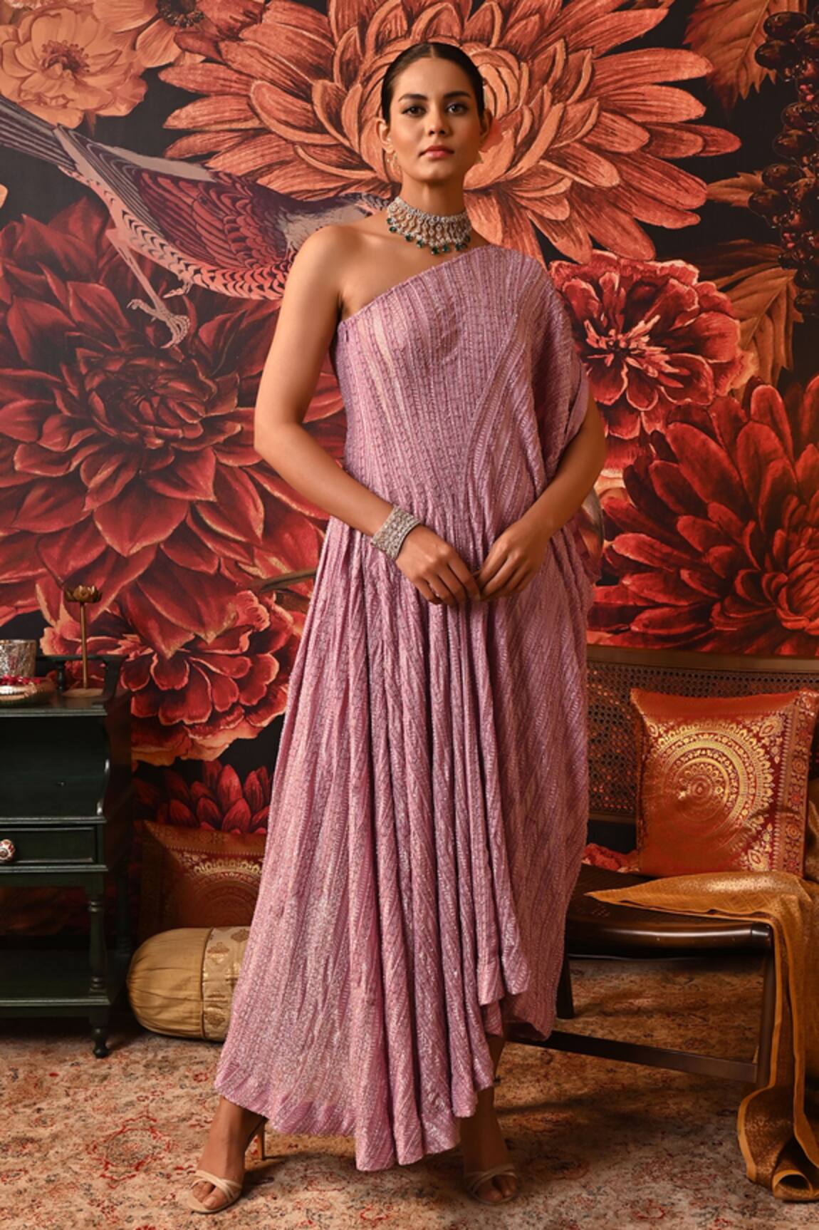 Moledro Elira Crystal Embellished Kaftan Pant Set