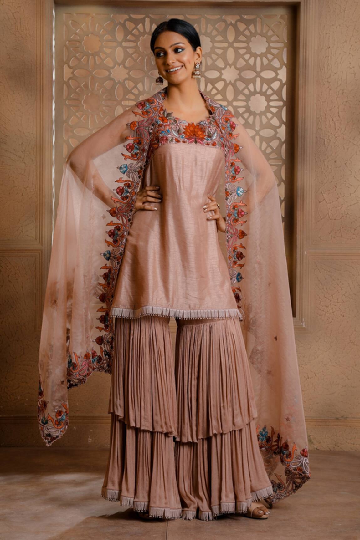 Omana By Ranjana Bothra Kaashni Placement Embroidered Kurta Set