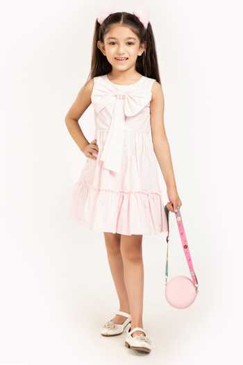 Byb Premium Tiered Bow Embellished Dress 