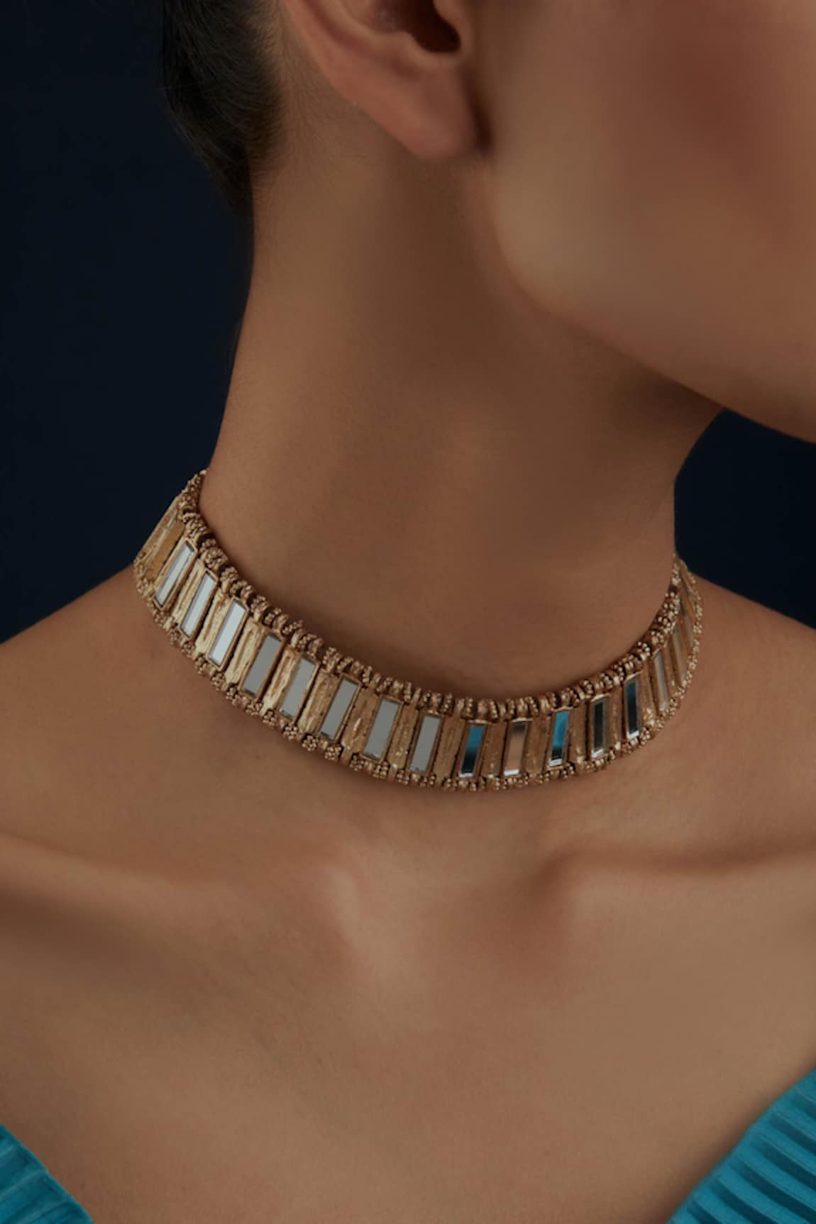 House Of Tuhina Mirror Qabeela Choker