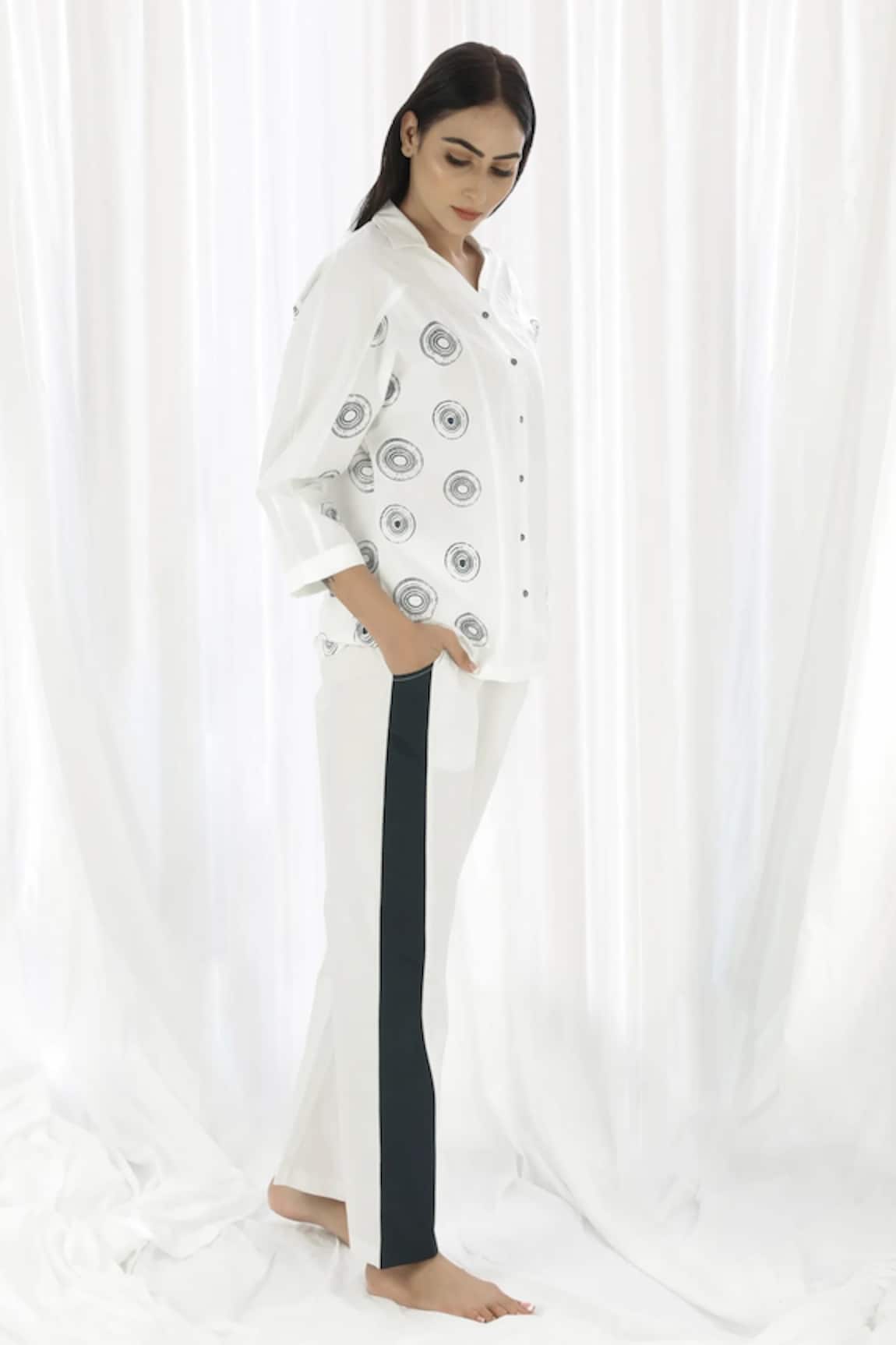 Khat Circle Print Shirt & Pant Set