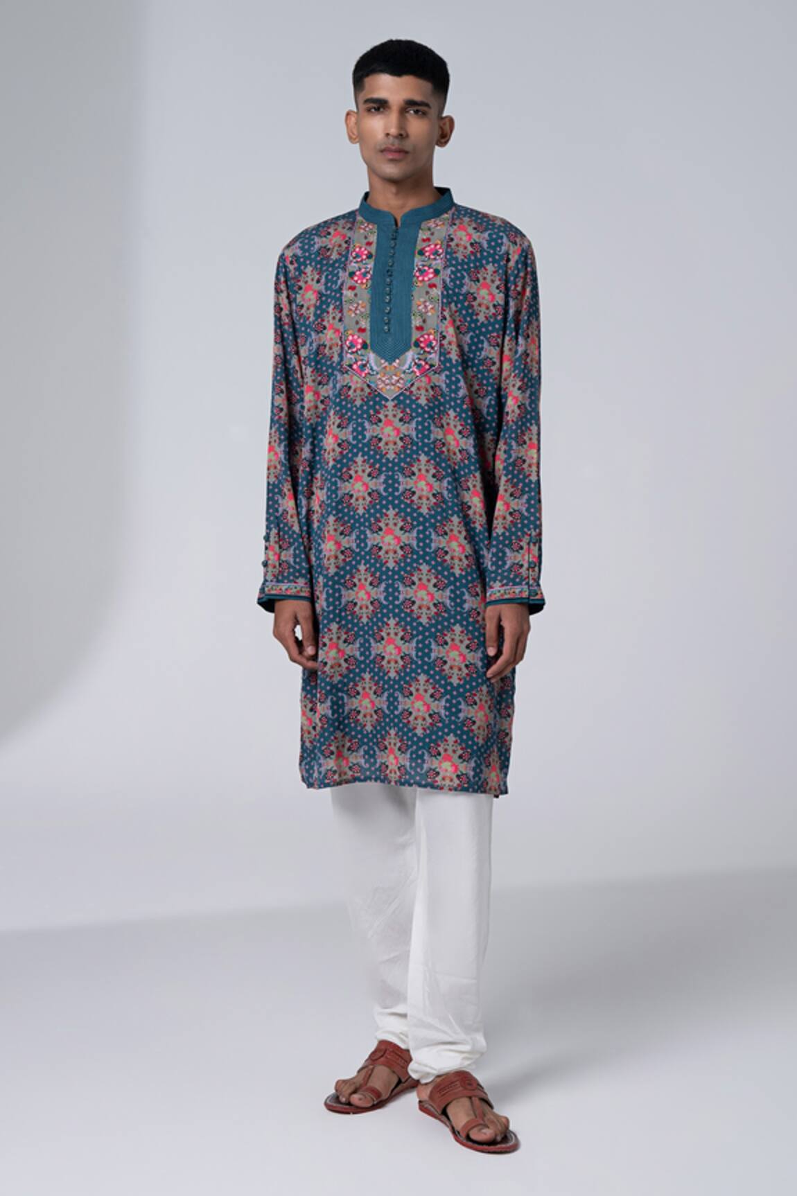 Siddhartha Bansal Royal Paisley Print Kurta Set