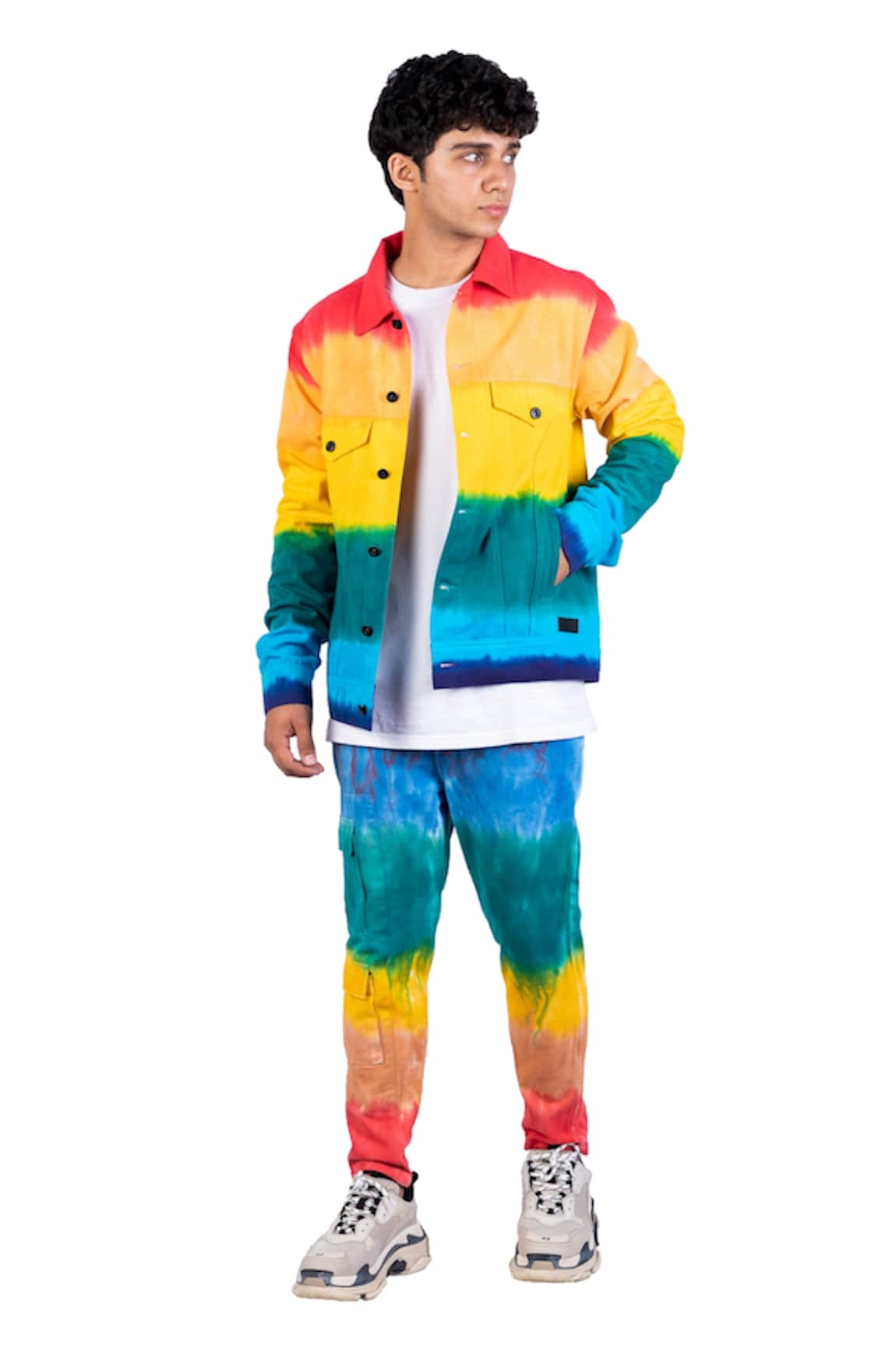 Theorem Rainbow Tie Dye Jacket