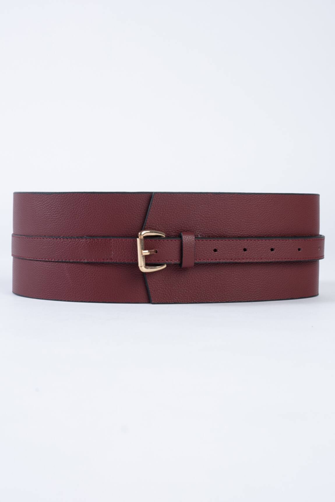Trov Luca Leather Buckle Belt