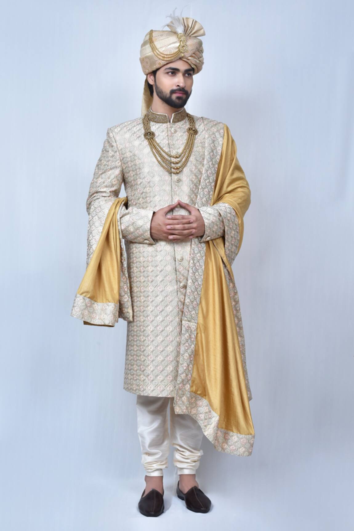 Khwaab by Sanjana Lakhani Embroidered Sherwani Set With Dupatta