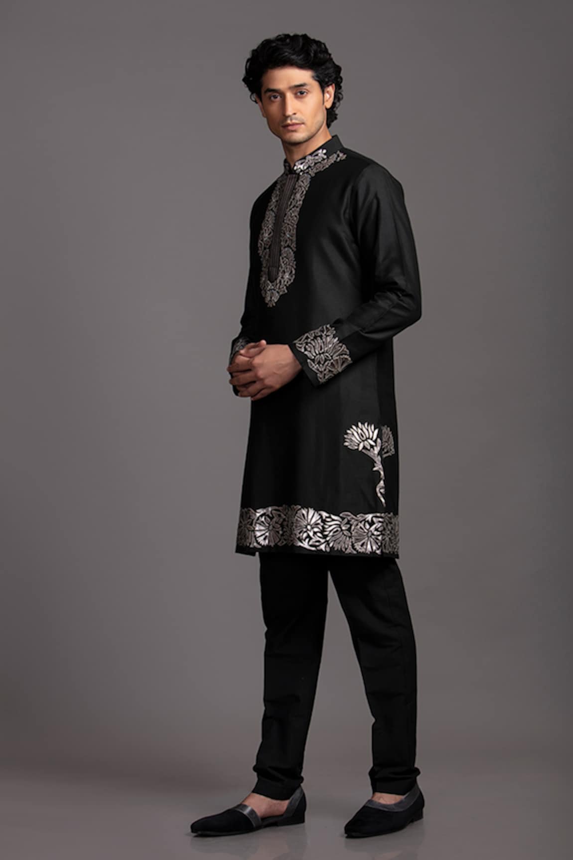 Jayesh Shah Printed Kurta & Pant Set