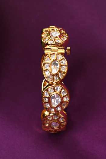 Zevar By Geeta Kundan Brass Embellished Kada 