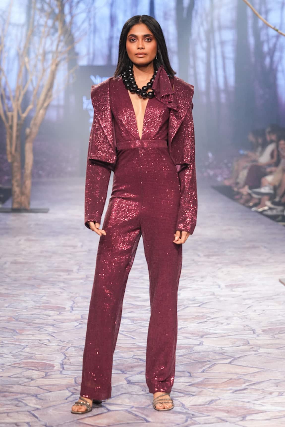 Nirmooha Sequin Embroidered Jumpsuit 