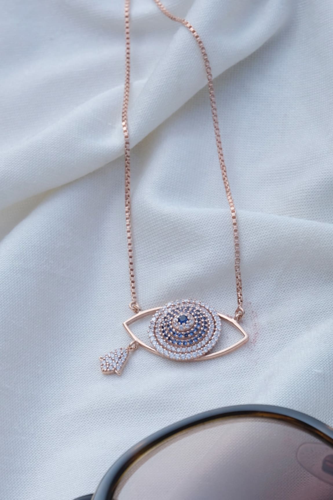 Anushka Jain Jewellery Evil Eye Pendant Necklace