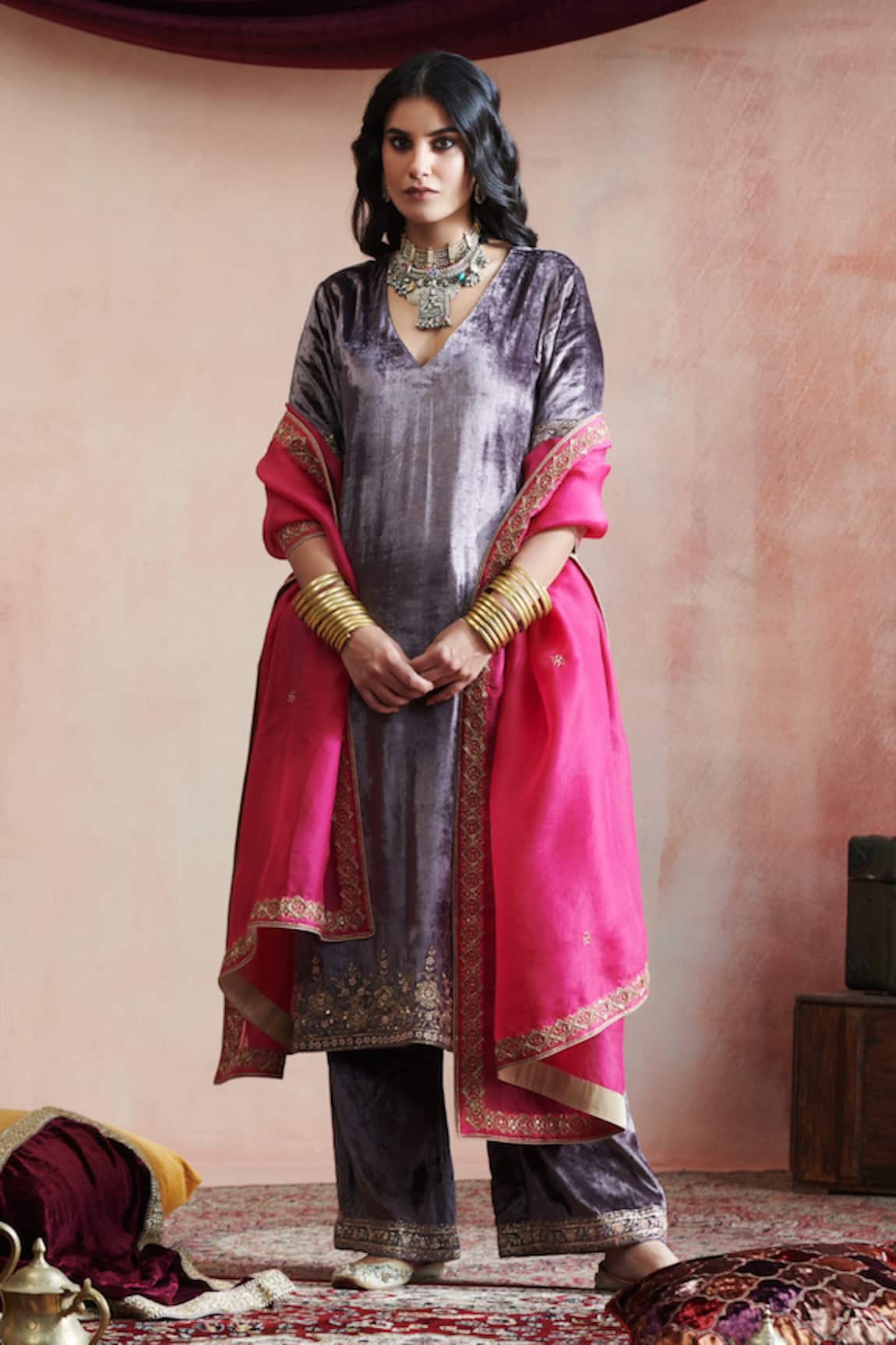 Weaver Story Embroidered Kurta Set