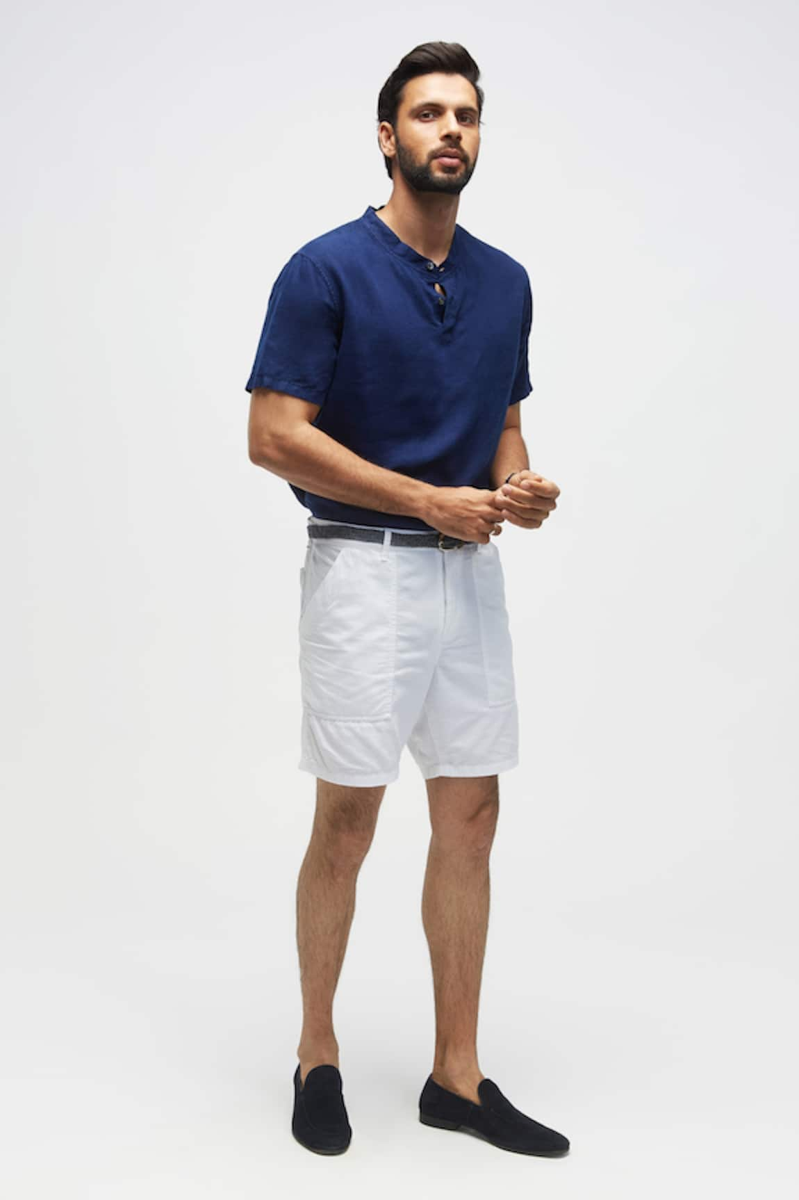 Terra Luna Scout Handloom Solid Shorts