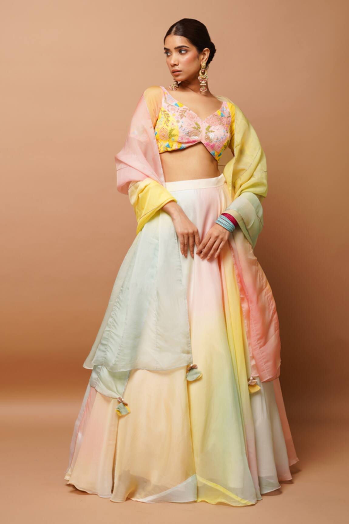 Ahi Clothing Hand Painted Lehenga Set