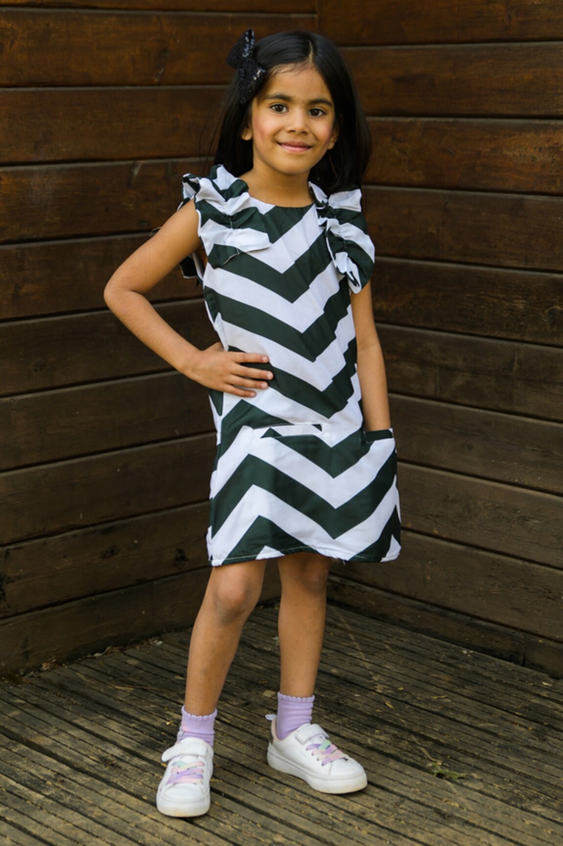 Fairies Forever Chevron Print Dress