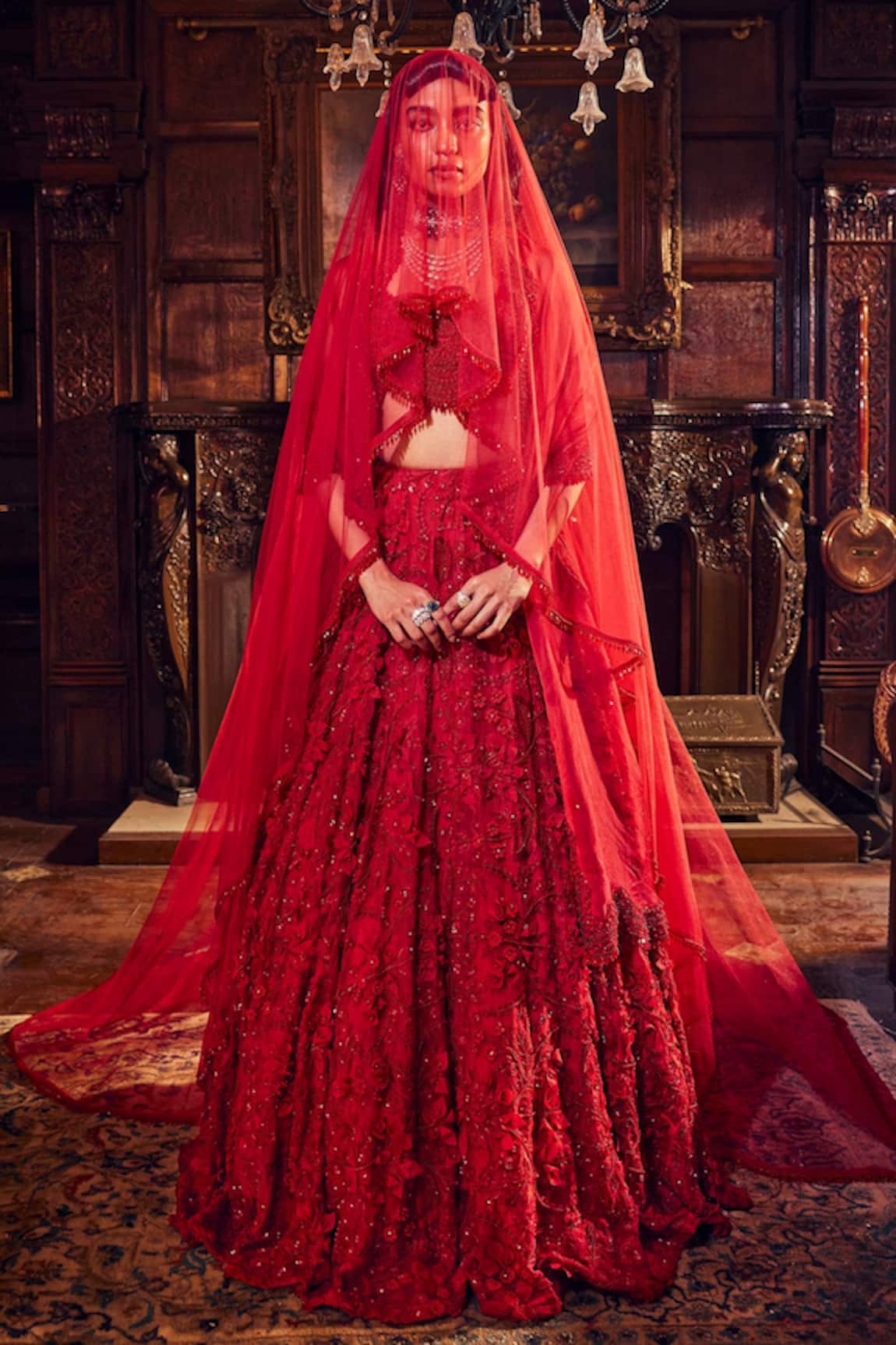 Ridhima Bhasin Maryam Floral Embroidered Bridal Lehenga Set