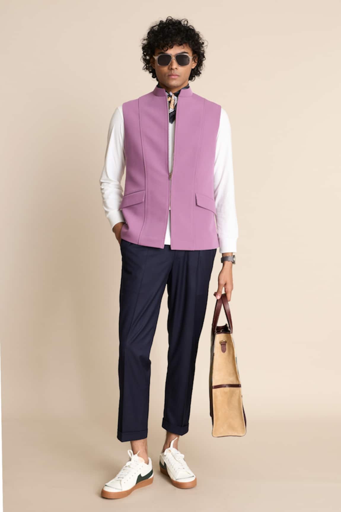 Gargee Designers Zip Front Lavender Jacket