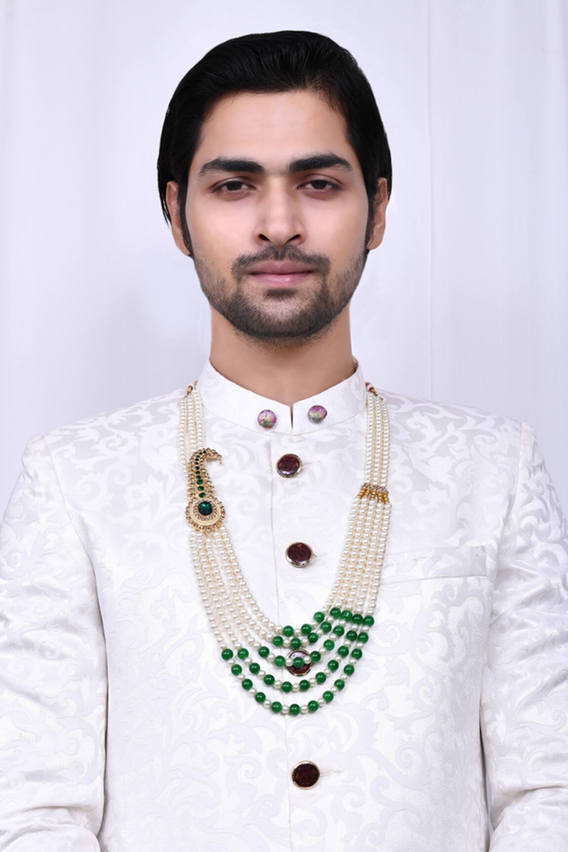 Nazaakat by Samara Singh Multi Layered Bead Mala