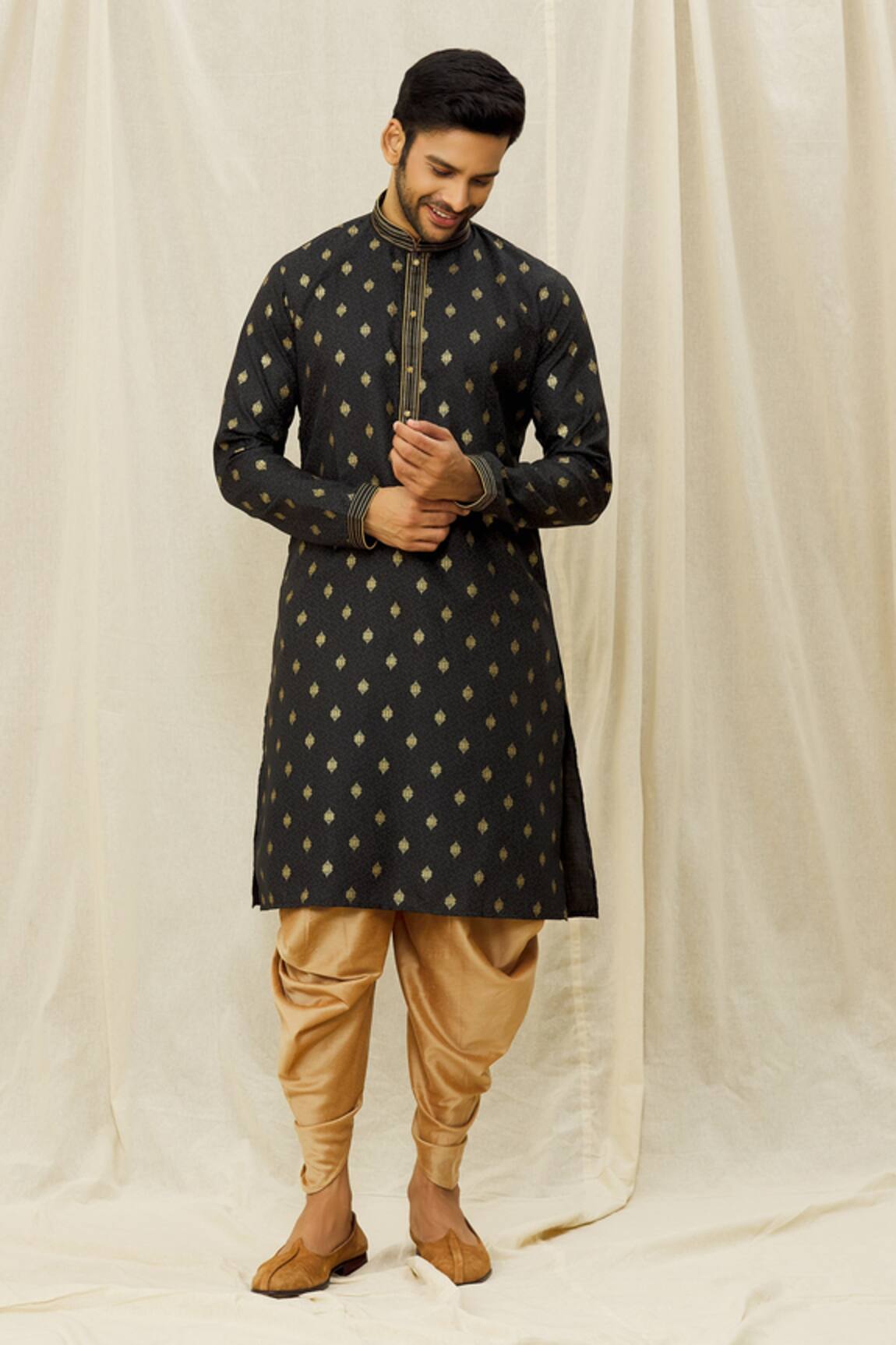 Arihant Rai Sinha Handloom Print Straight Kurta 