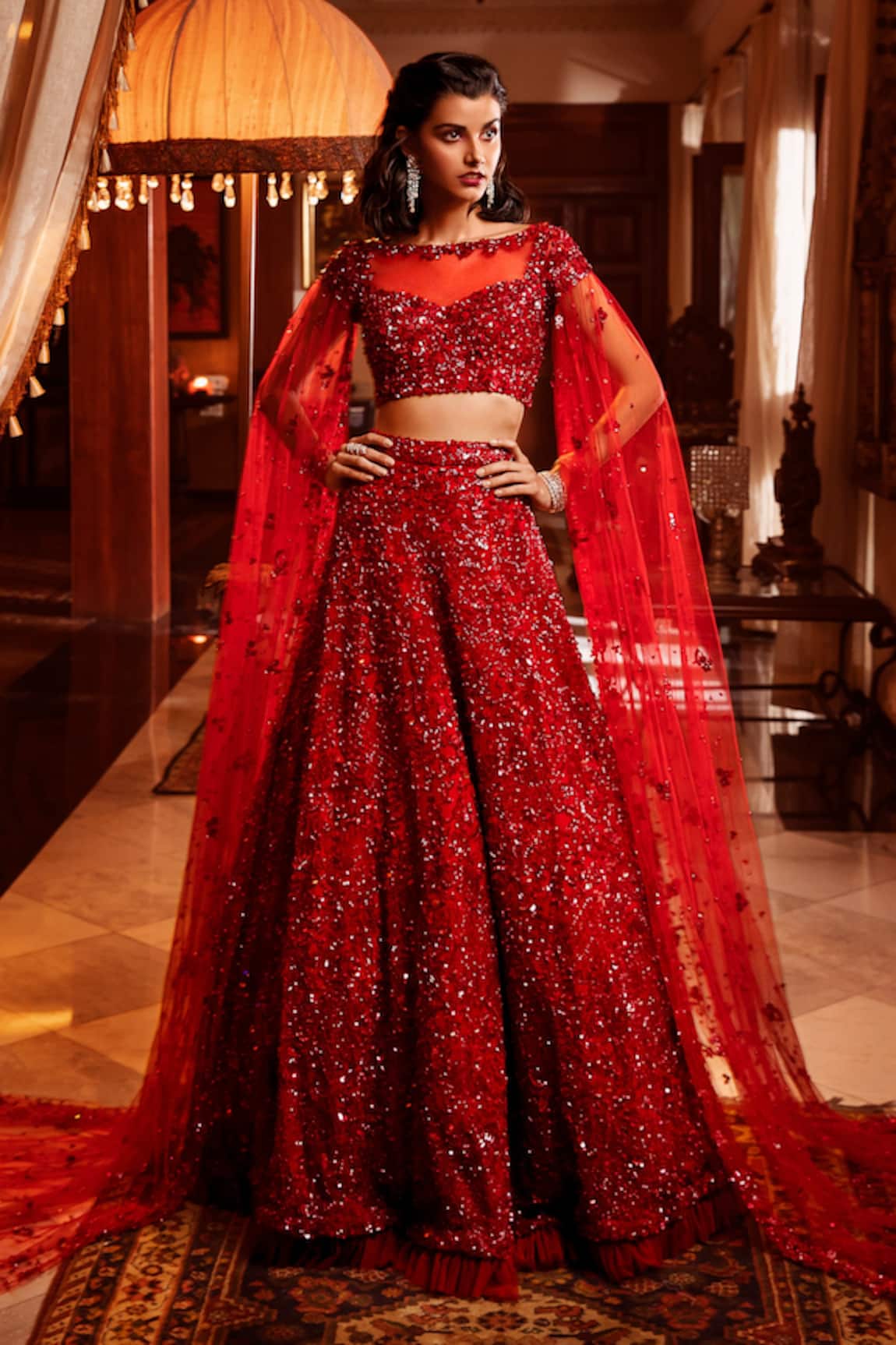 Nadine Dhody Lara Hand Embroidered Lehenga & Blouse Set