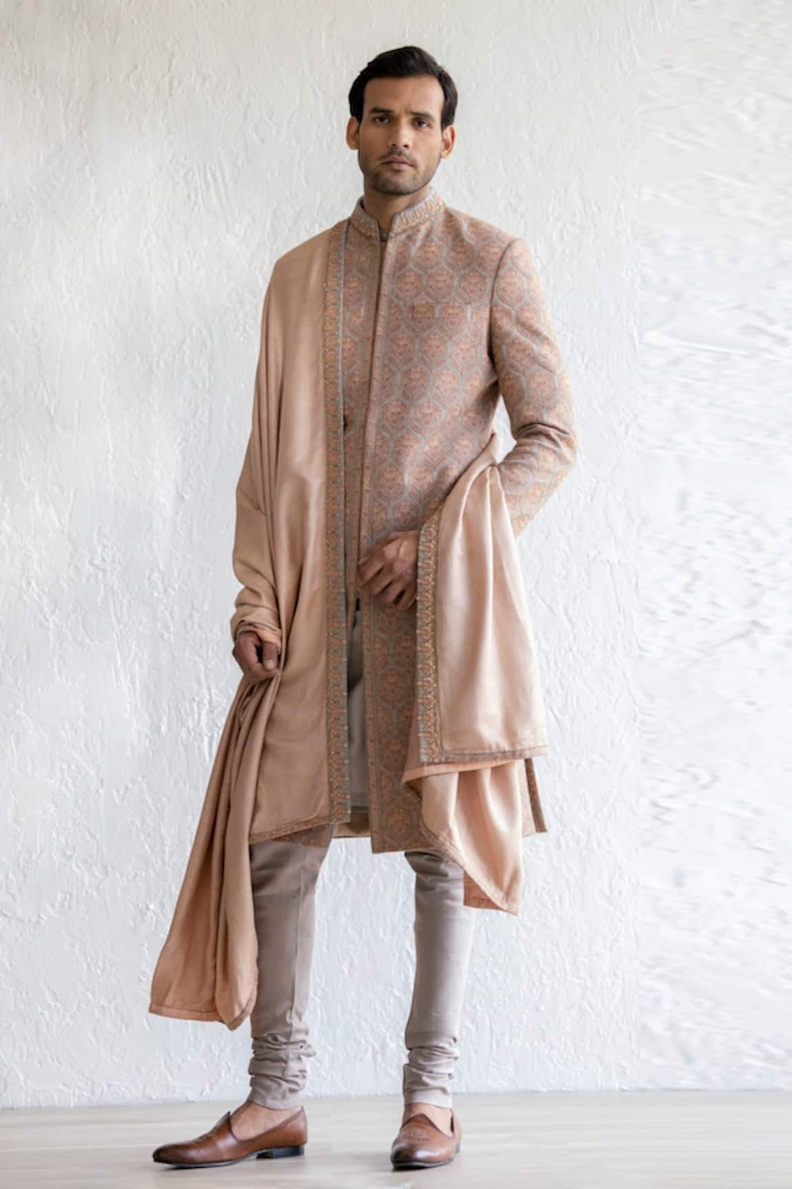 Qbik Suboor Kashmiri Embroidered Sherwani Set