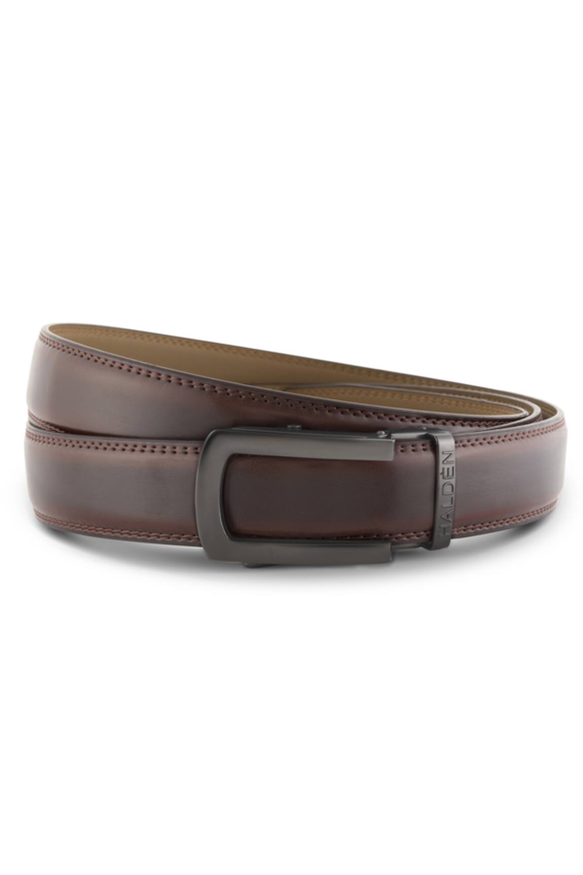 HALDÈN Leather Matte Buckle Belt