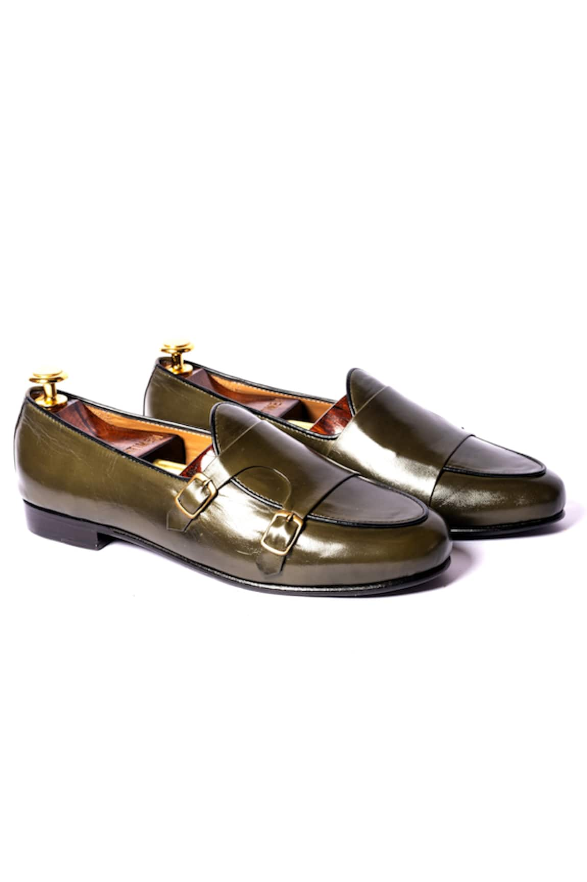 Artimen Greme Monk Double Strap Loafers