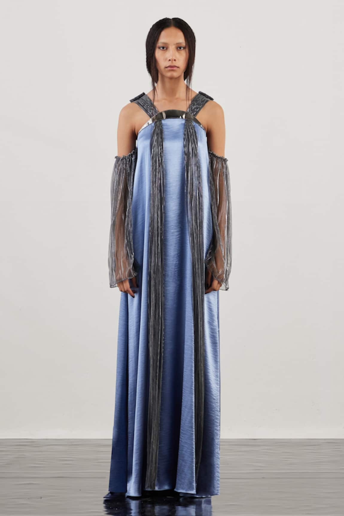 Akhl Pleated Strap Kaftan Dress 