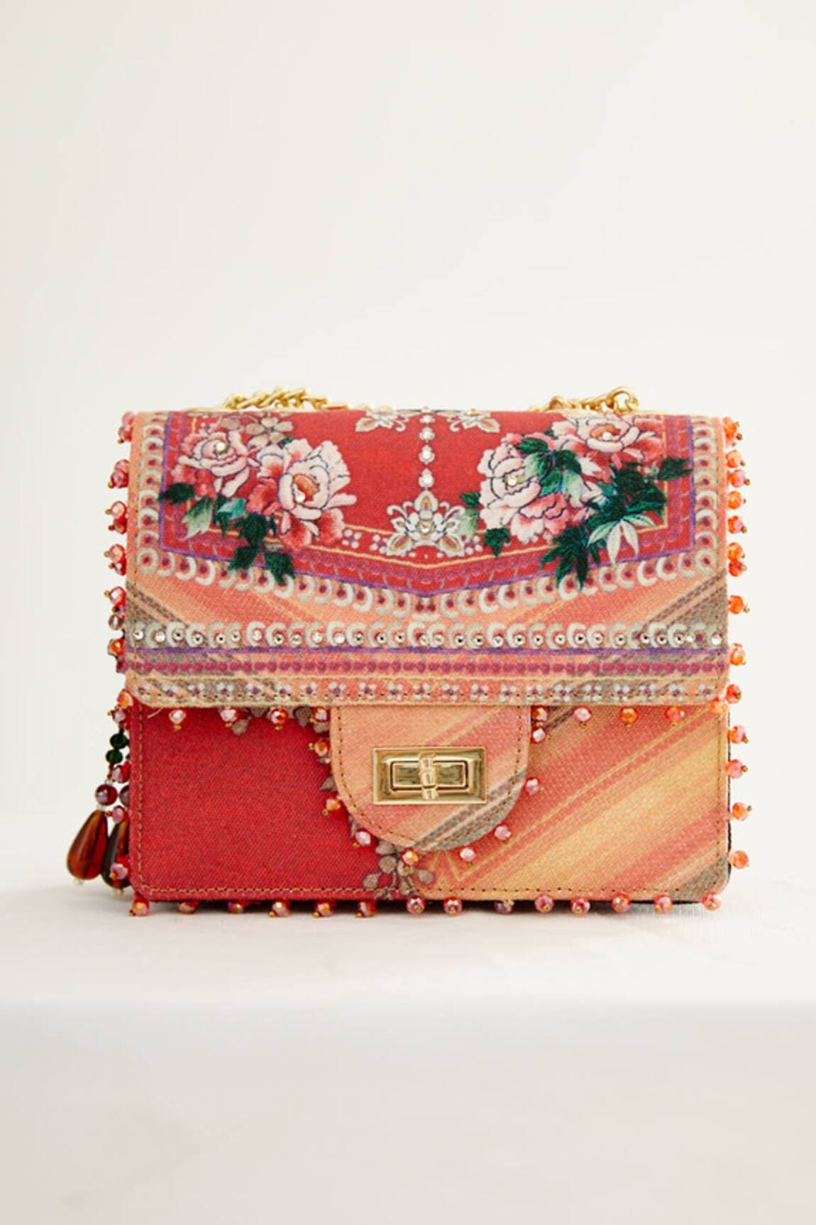 The Garnish Company Keiko Japanese Floral Print Sling Bag