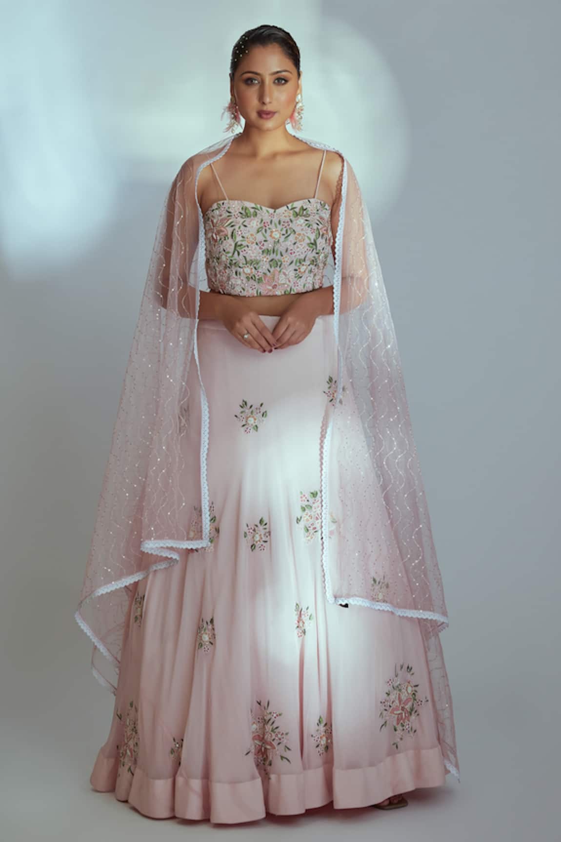 Suruchi Parakh Thread Embroidered Lehenga Set 