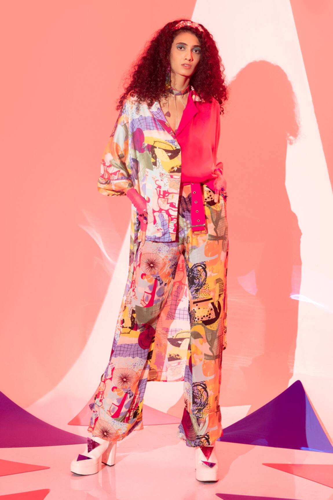 Esha L Amin Stella Half & Half Shirt 