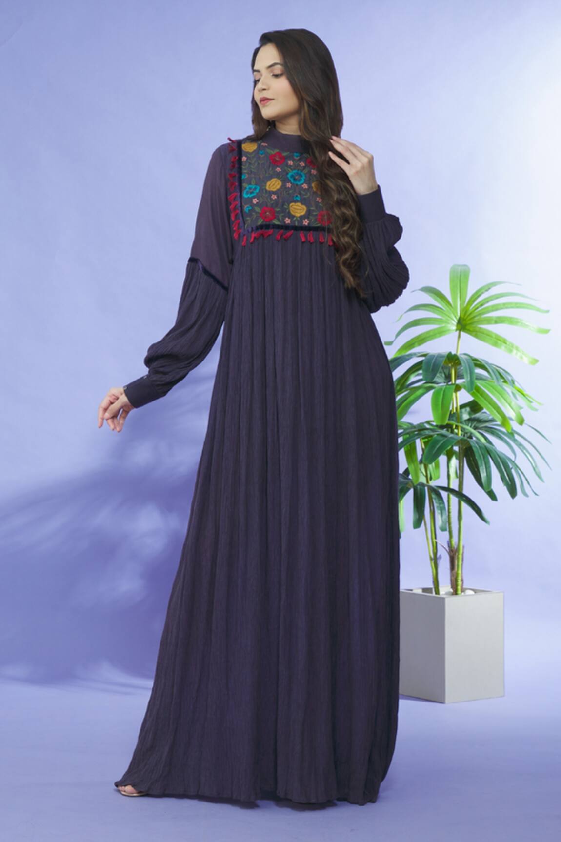 Shruti Sancheti Embroidered Yoke Dress