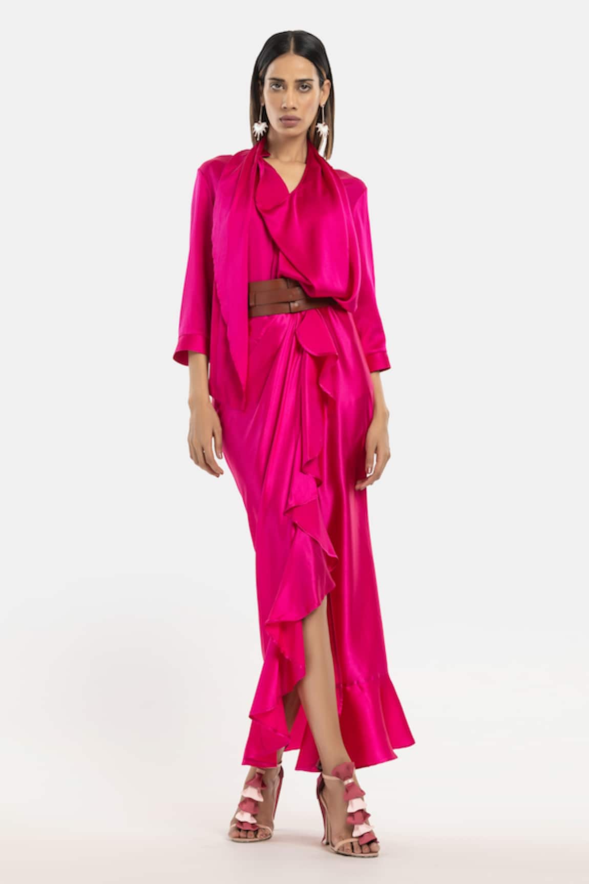 431-88 By Shweta Kapur Ruffled Sunday Skirt 