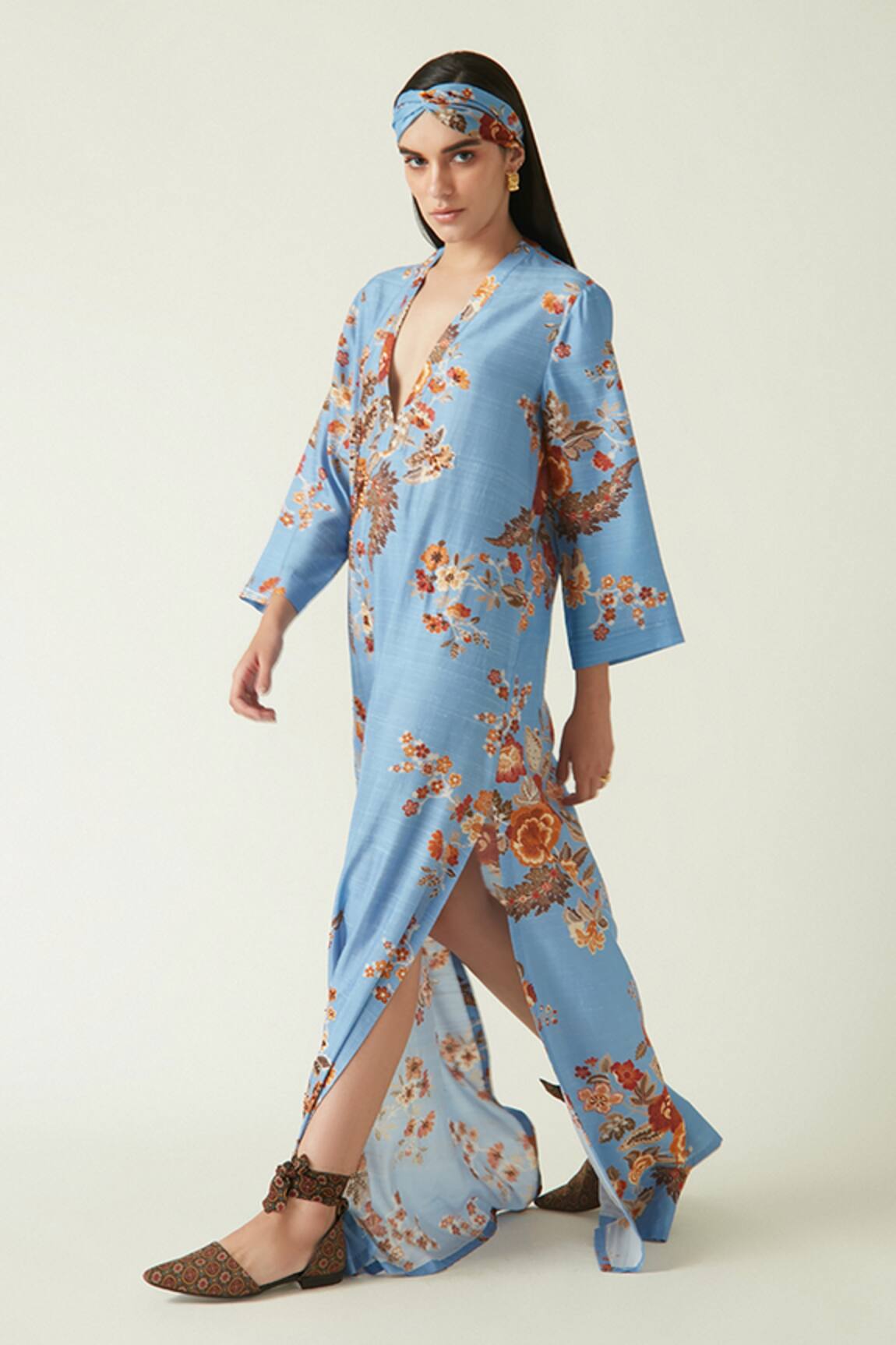 Payal Pratap Malino Floral Print Kaftan