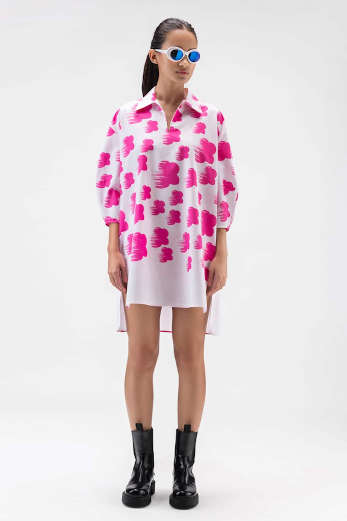 Genes Lecoanet Hemant Floral Print Tunic Shirt