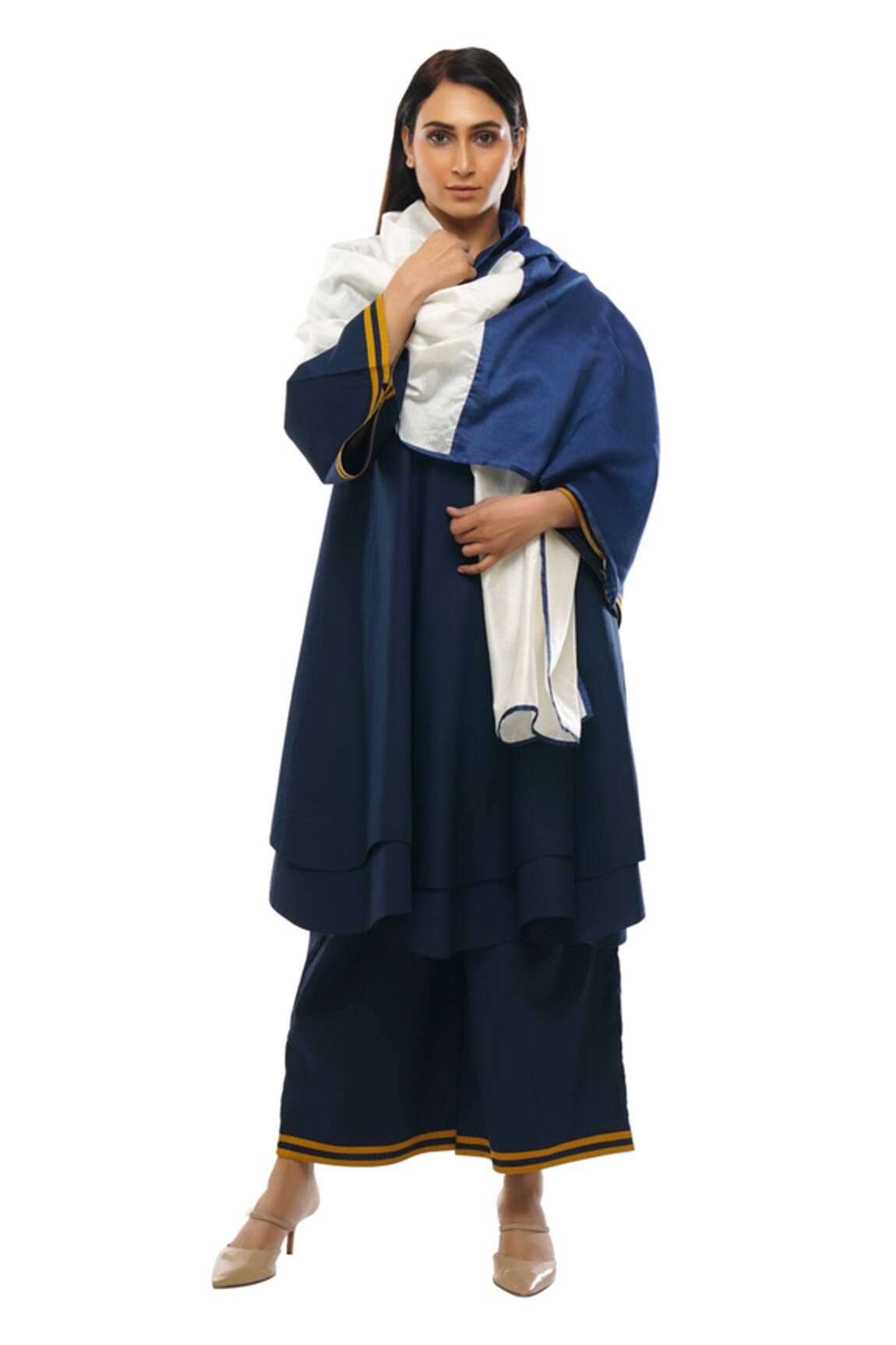 Khat Double Layered Cotton Dress Pant Set